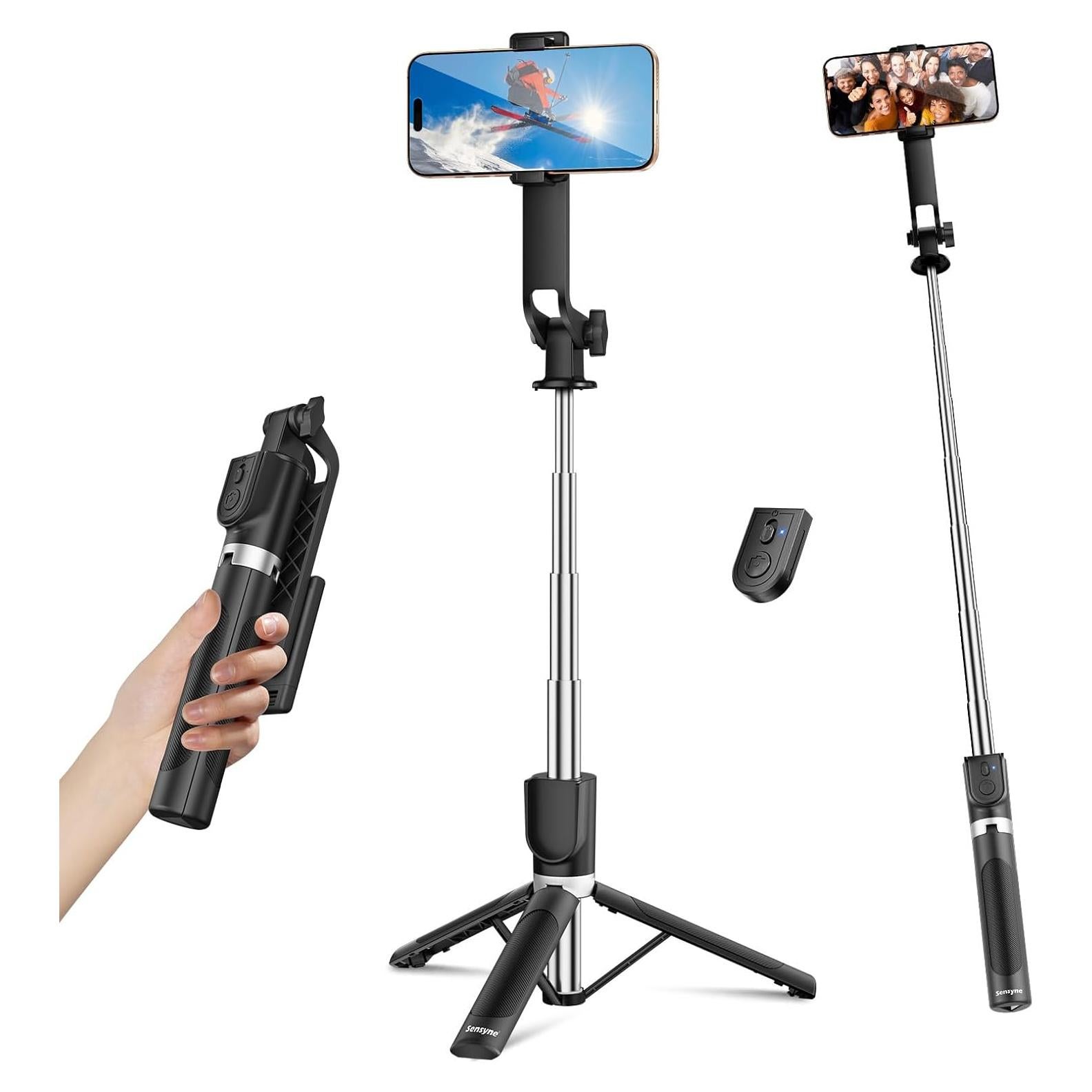 Paloselfie Sensyne H53 BL Trípode Extensible con Control Remoto