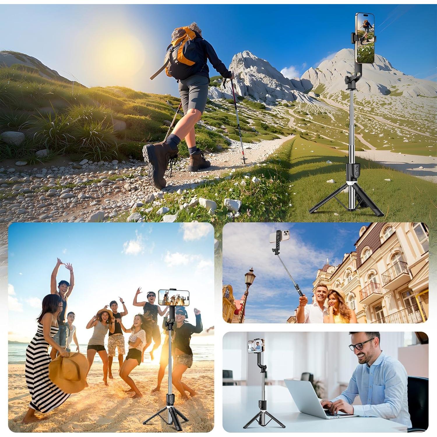 Paloselfie Sensyne H53 BL Trípode Extensible con Control Remoto