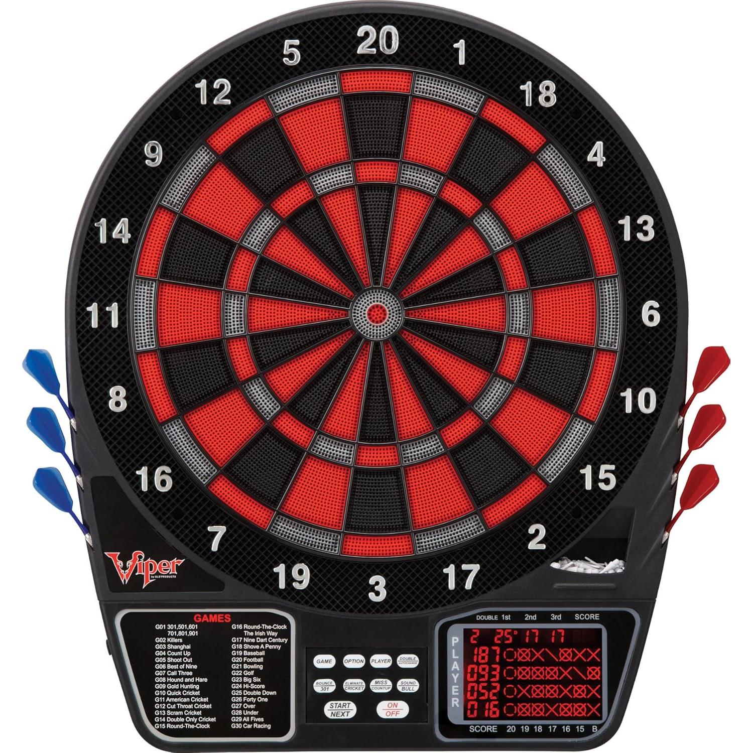 Tablero de Dardos Electrónico Viper 797, 43 Juegos, Pantalla LCD