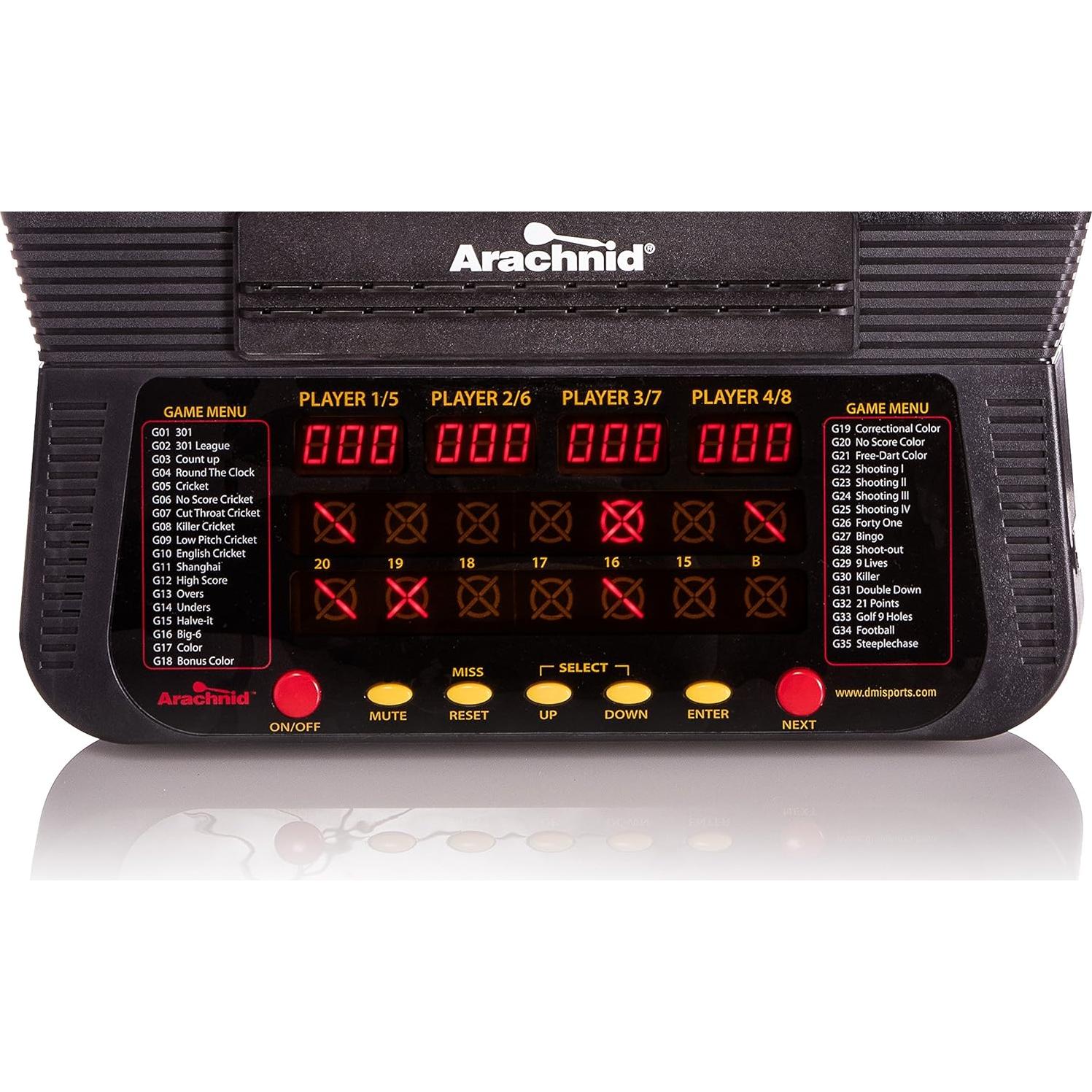 Tablero de Dardos Electrónico Arachnid Cricket Pro 670 39.37 cm