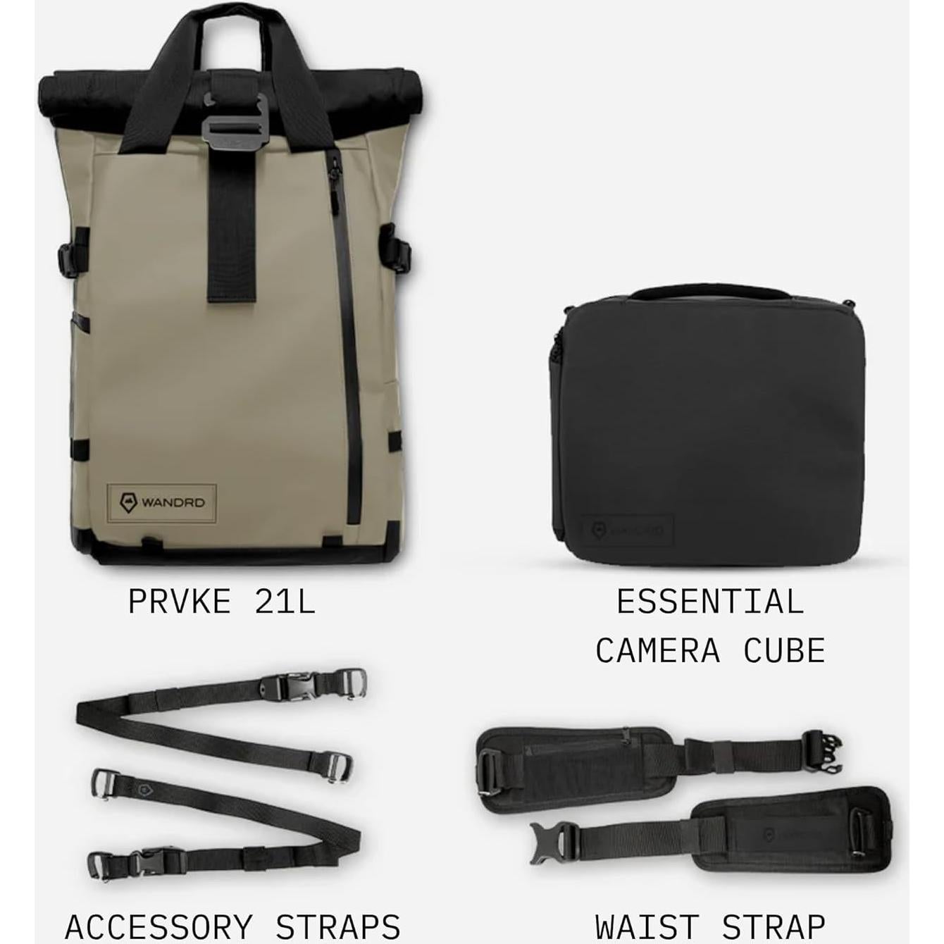 Mochila WANDRD PRVKE 21L V3 Resistente a la Intemperie Naranja