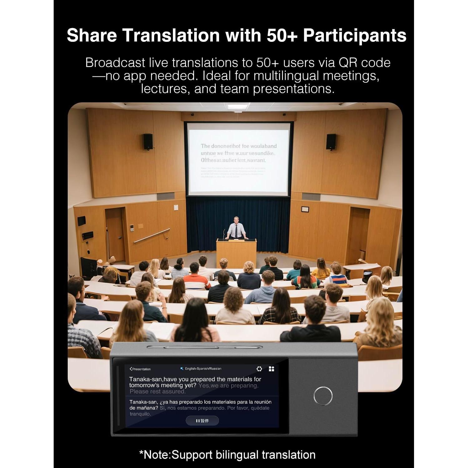 Traductor Bidireccional Timekettle X1 - 40 Idiomas, 20 Usuarios