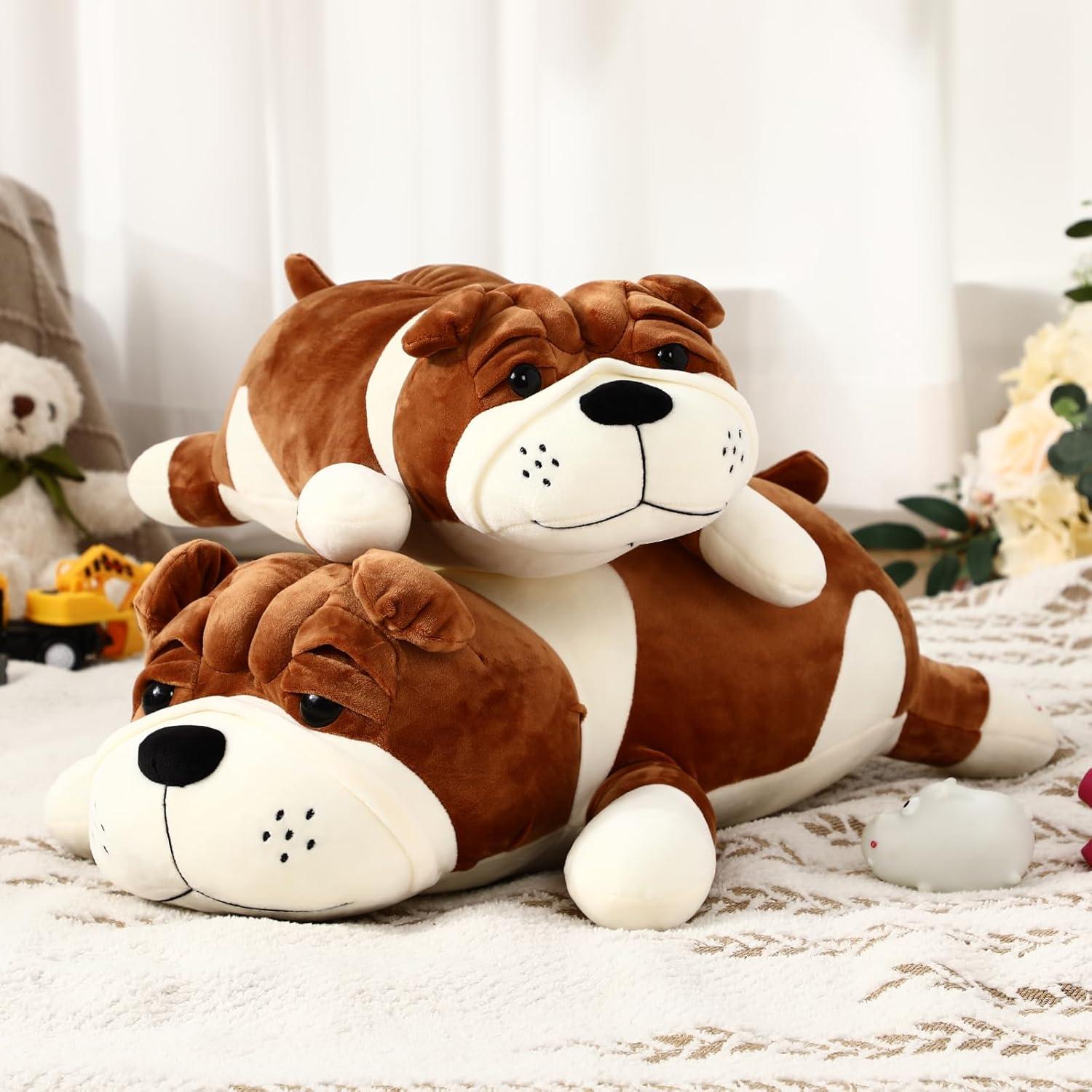 Perro de Peluche Jumbo 60 cm Vertintong Suave y Realista