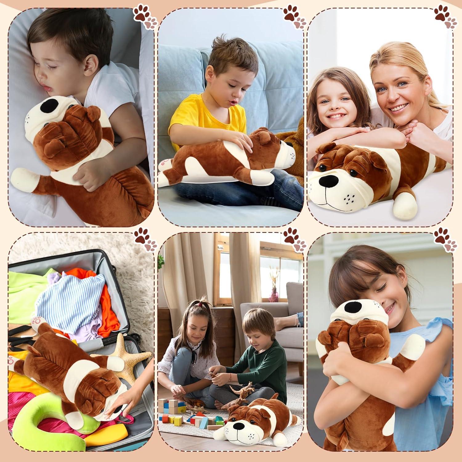 Perro de Peluche Jumbo 60 cm Vertintong Suave y Realista