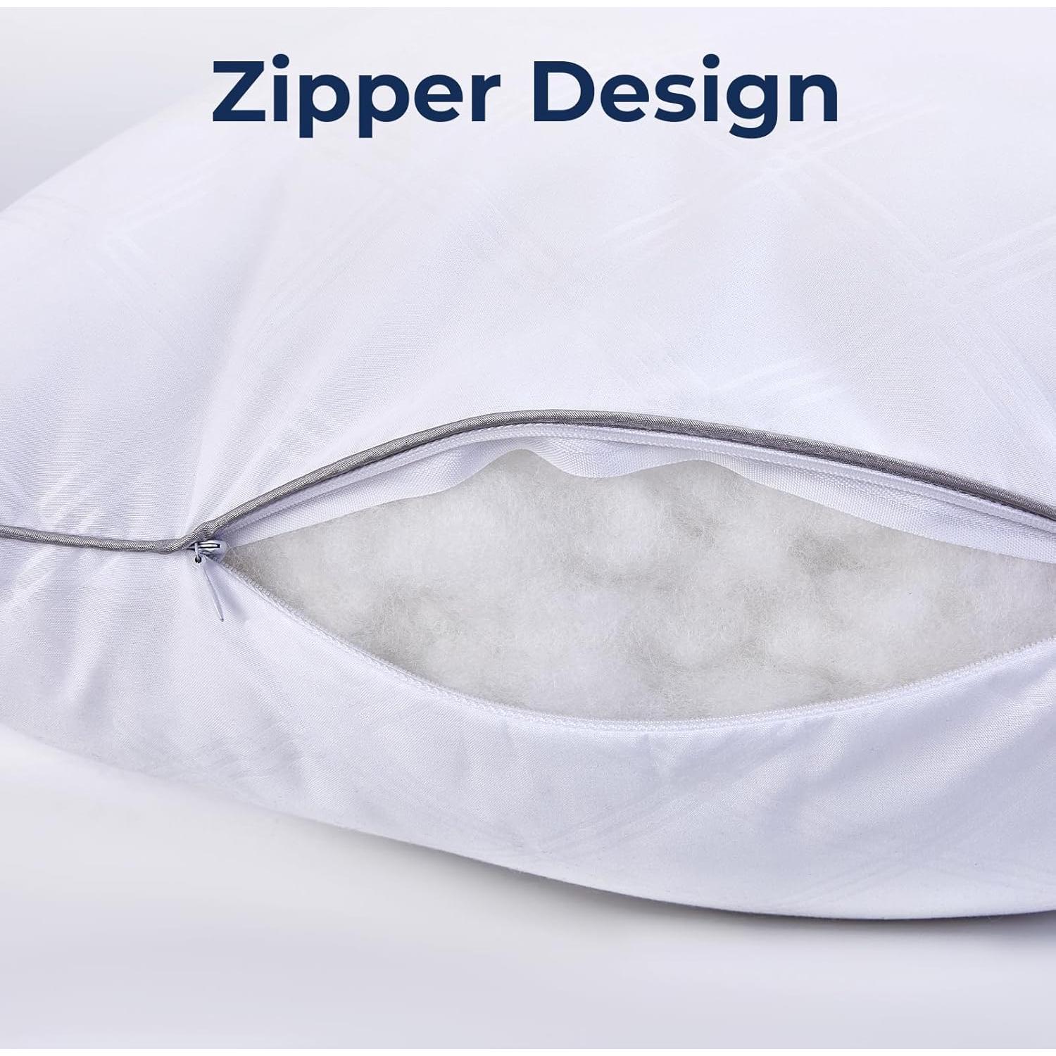 Juego de 2 almohadas estándar Wellos con relleno de microfibra