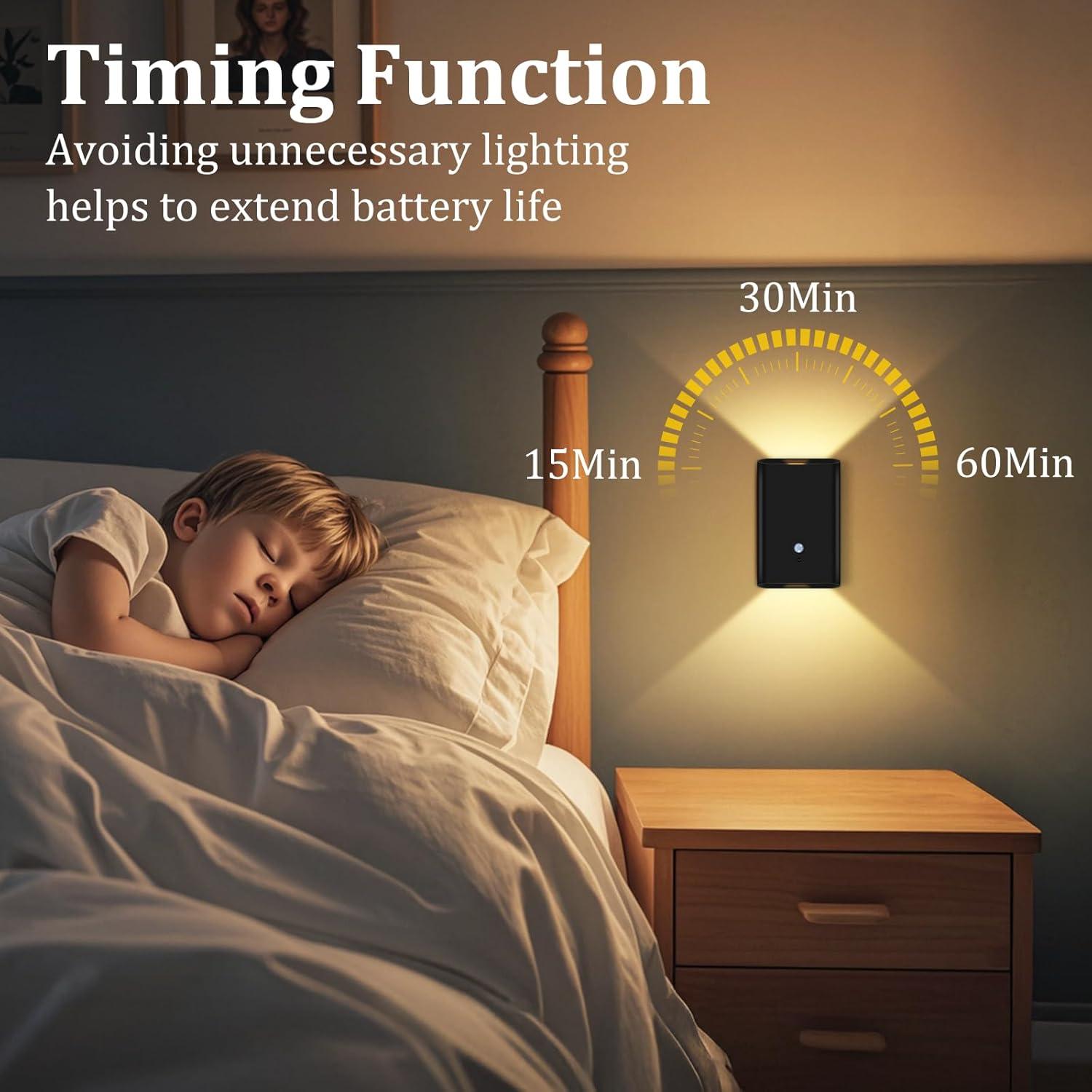 Apliques de Pared Inalámbricos Eneru con Sensor de Movimiento - Paquete de 2