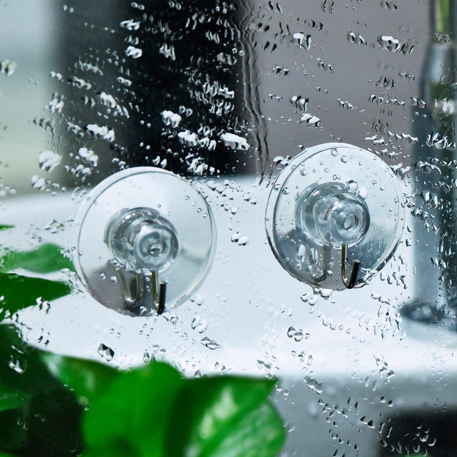 Ganchos de Ventosa Mudder 24 Piezas 45 mm PVC Transparente