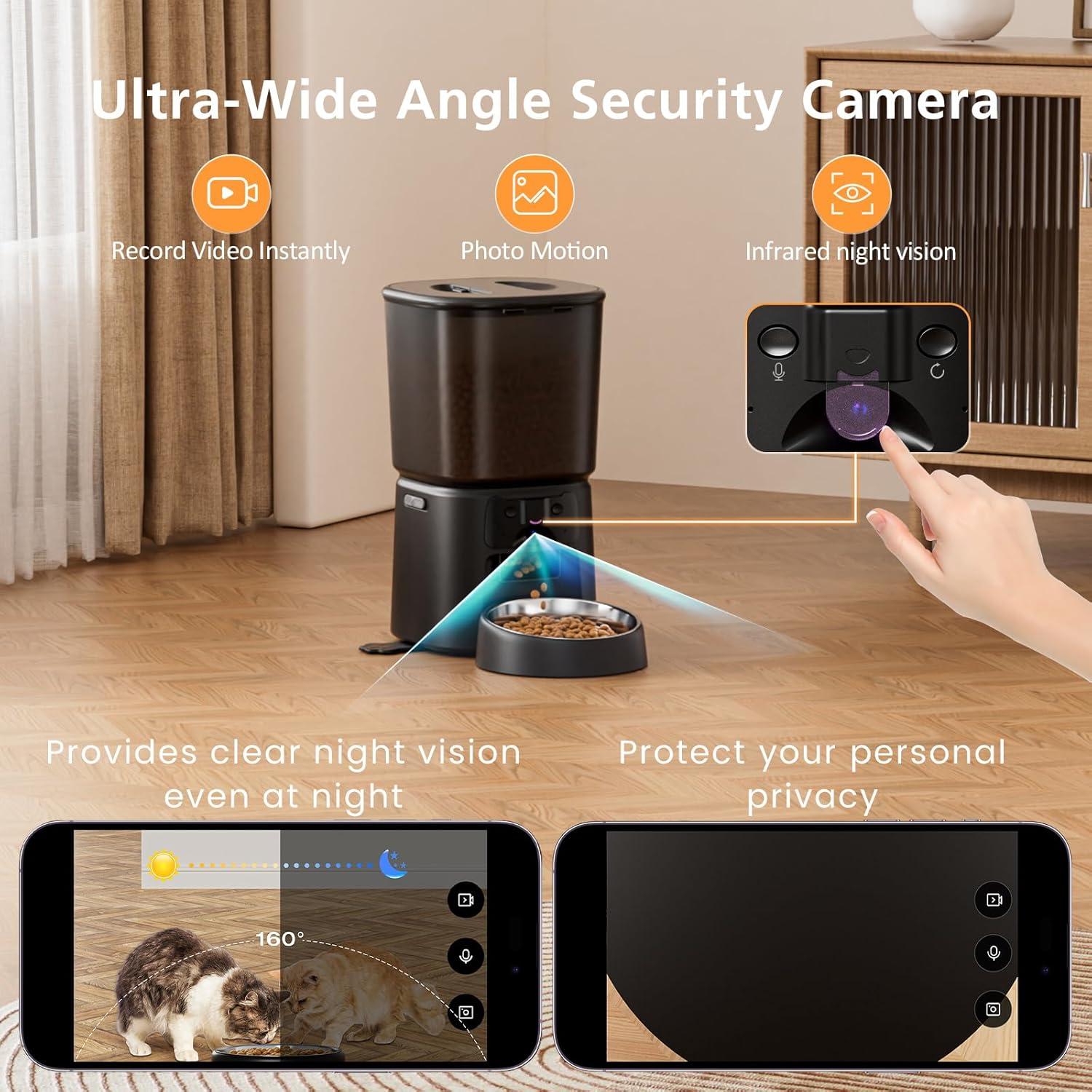 Comedero Automático Inteligente Petrice 4L con Cámara HD