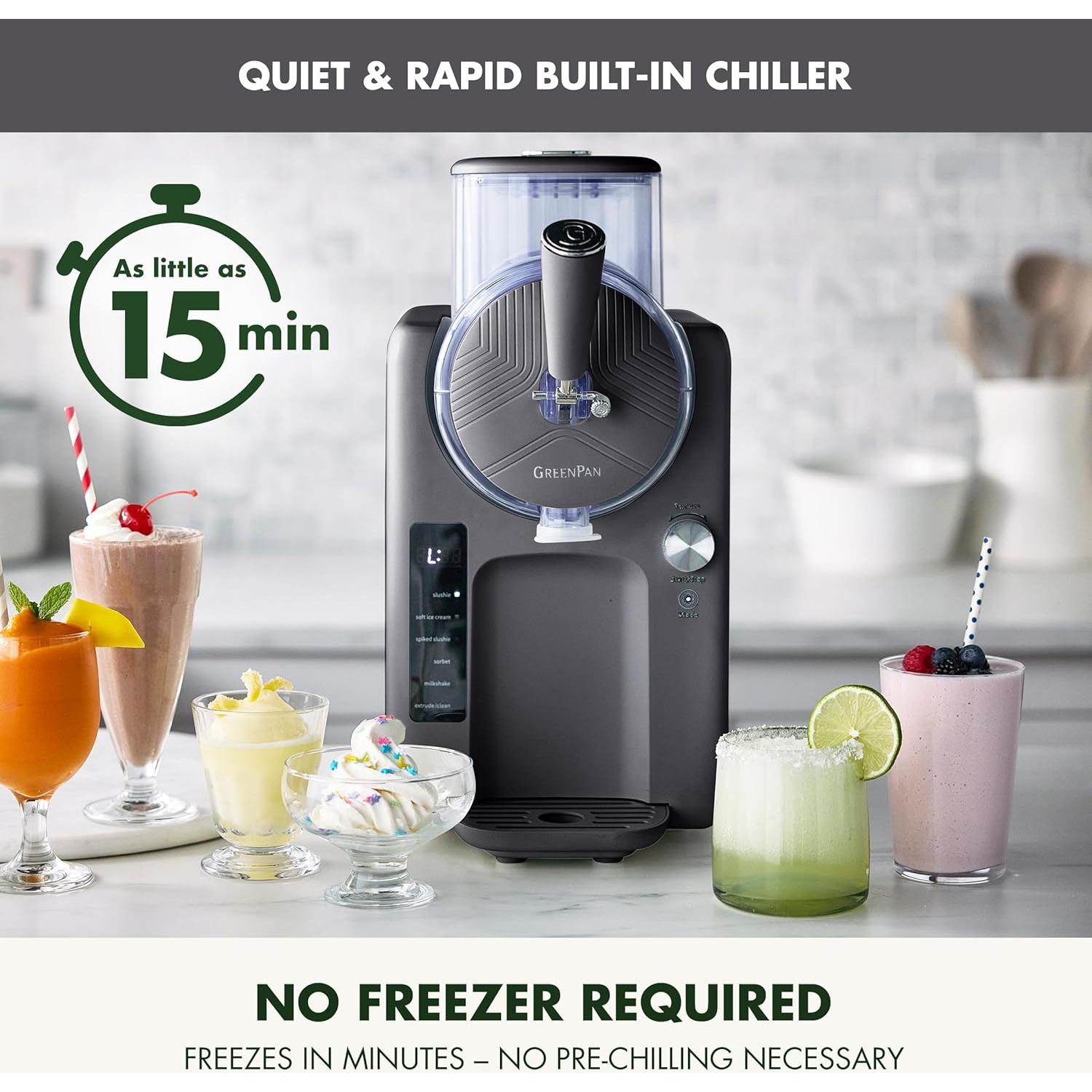 Máquina de Helados GreenPan Frost 15 en 1 1.89L Gris Regaliz