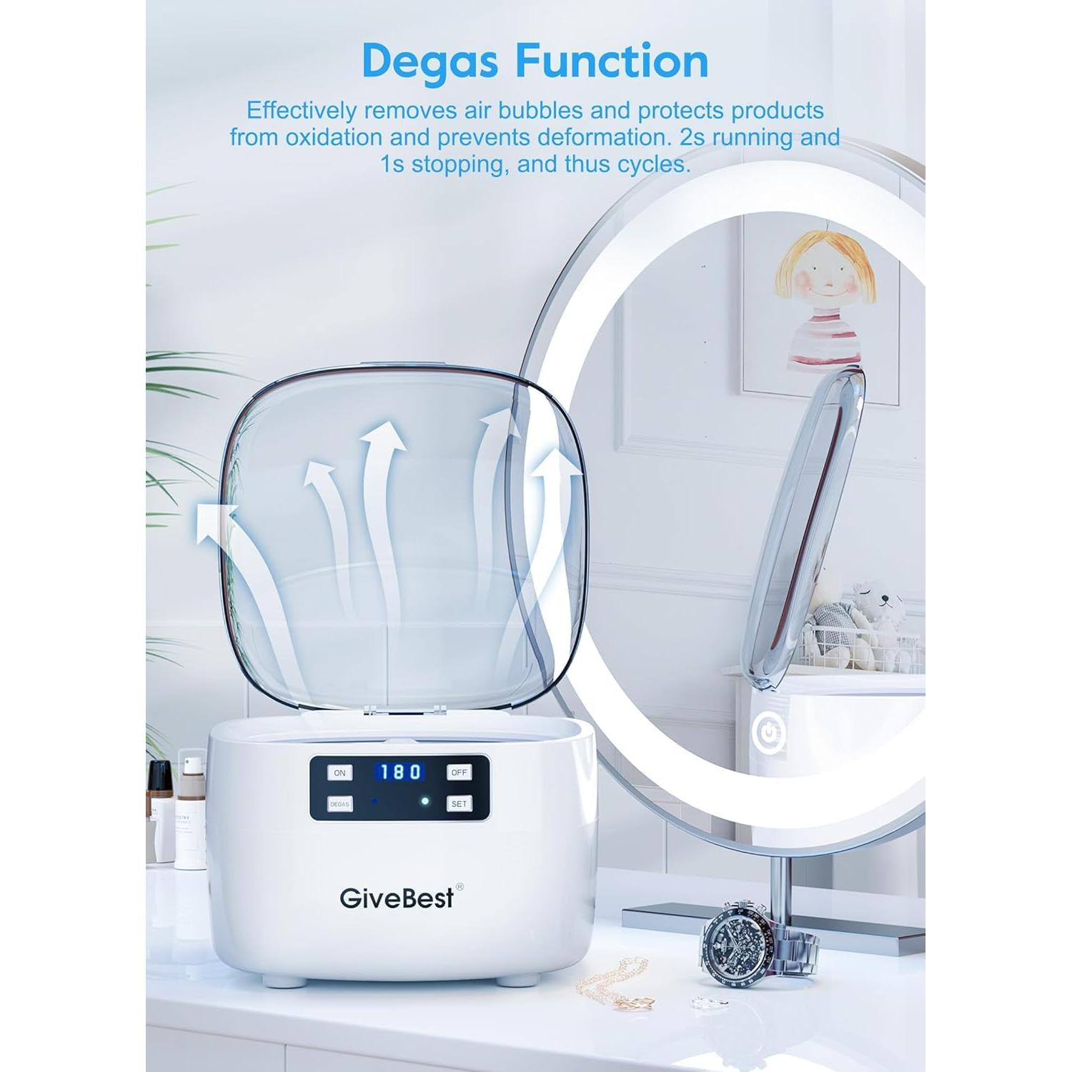 Limpiador Ultrasónico de Joyas GiveBest JX-956 750ml 45kHz