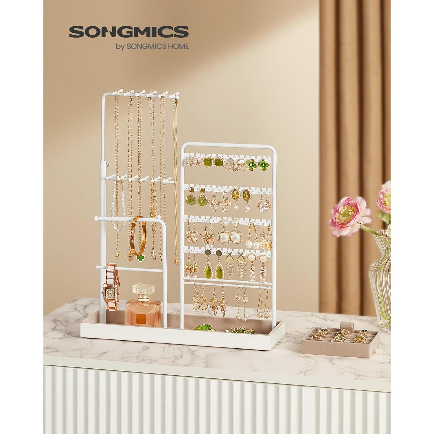 Soporte de Joyería SONGMICS Ajustable 30.9-47.5 cm Blanco