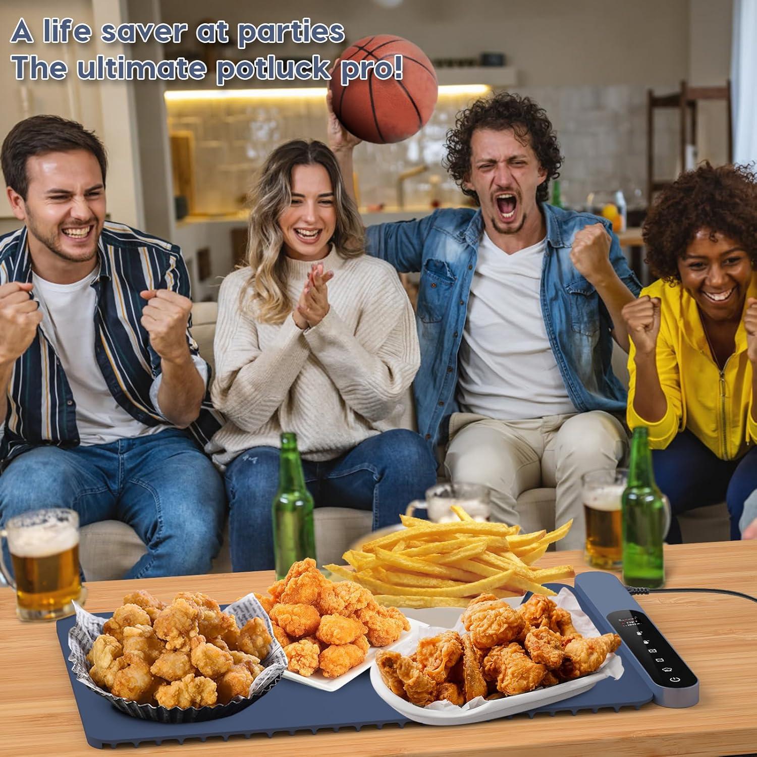 Alfombrilla Calentadora de Comida AOLADY 60x38cm con Control APP