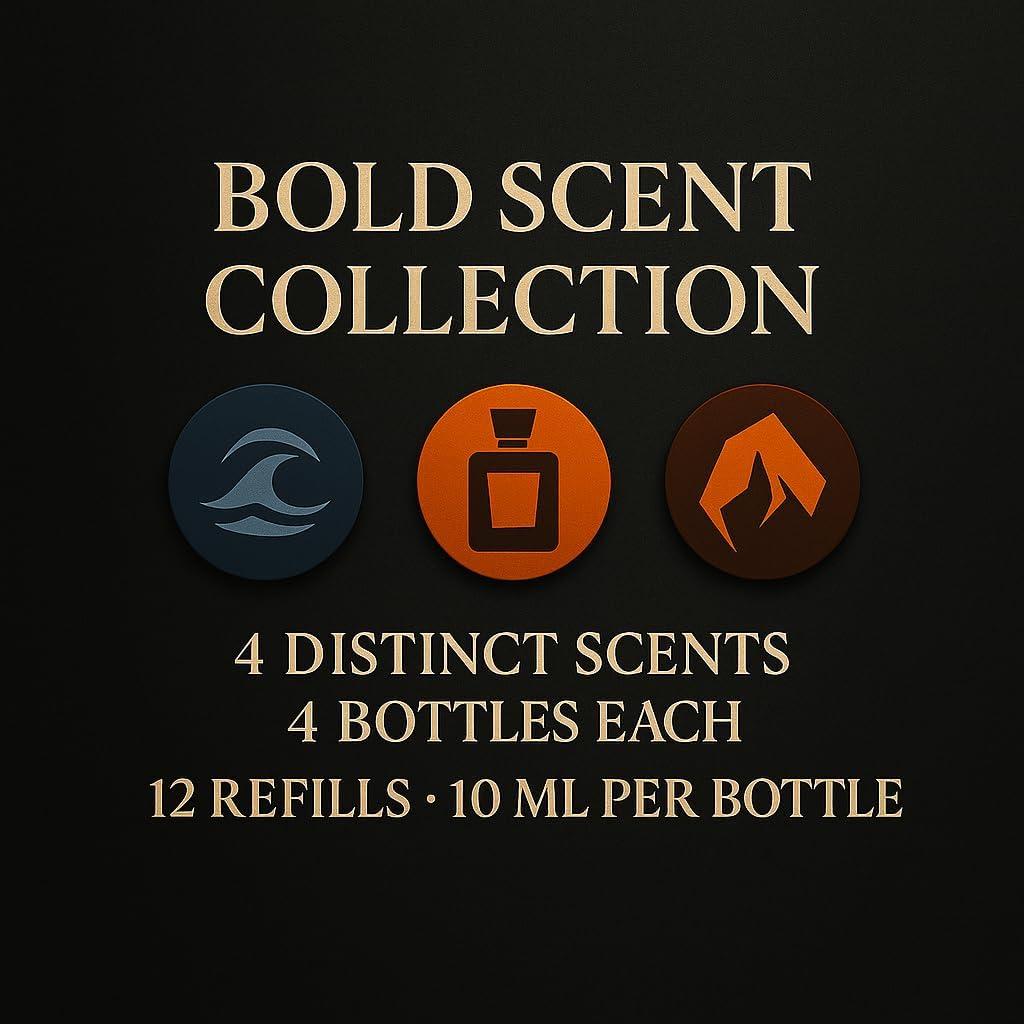 Recarga Ambientador de Coche KESOCI Set 12 x 10 ml Fragancias Intensas