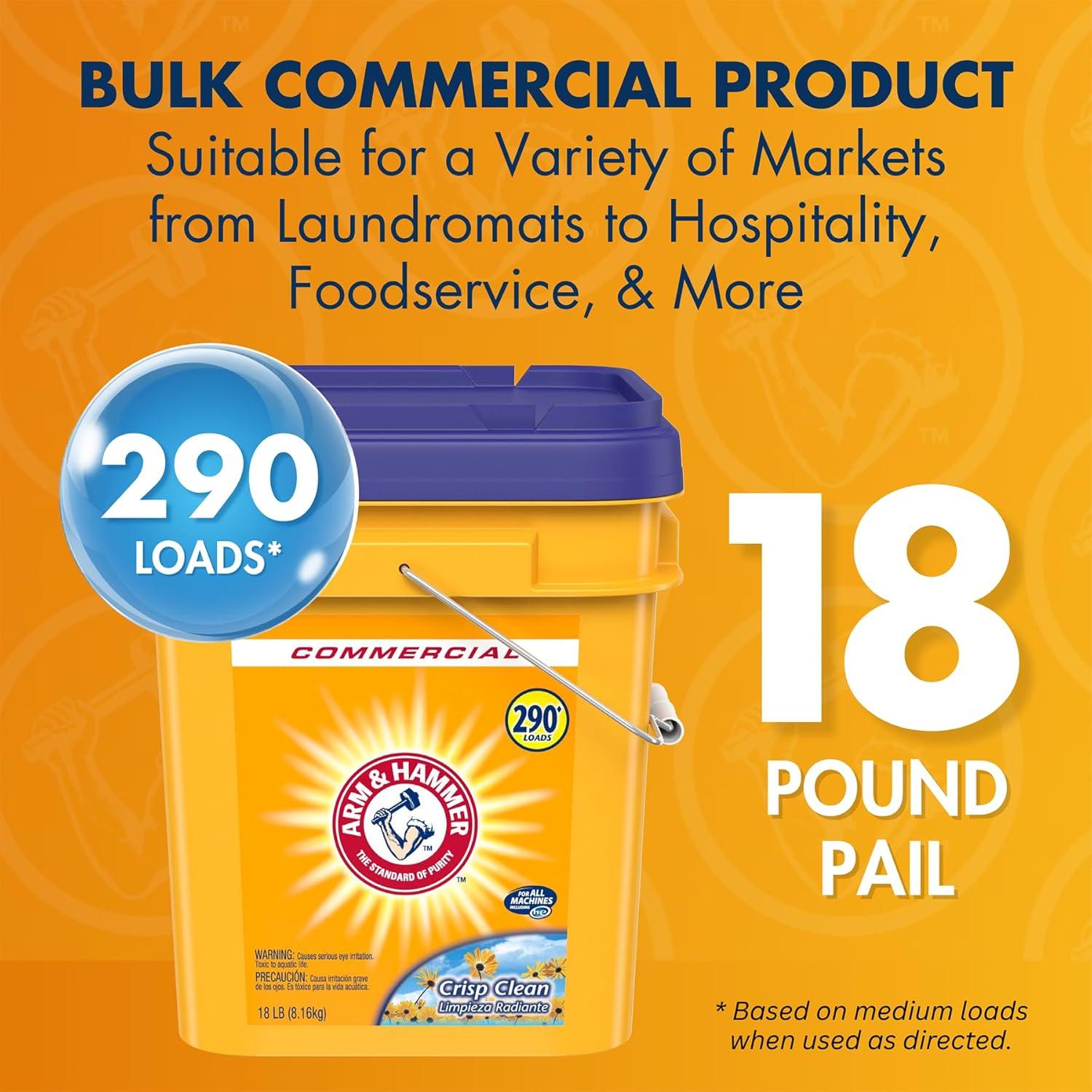 Detergente en polvo Arm & Hammer 8.16 kg limpieza profunda