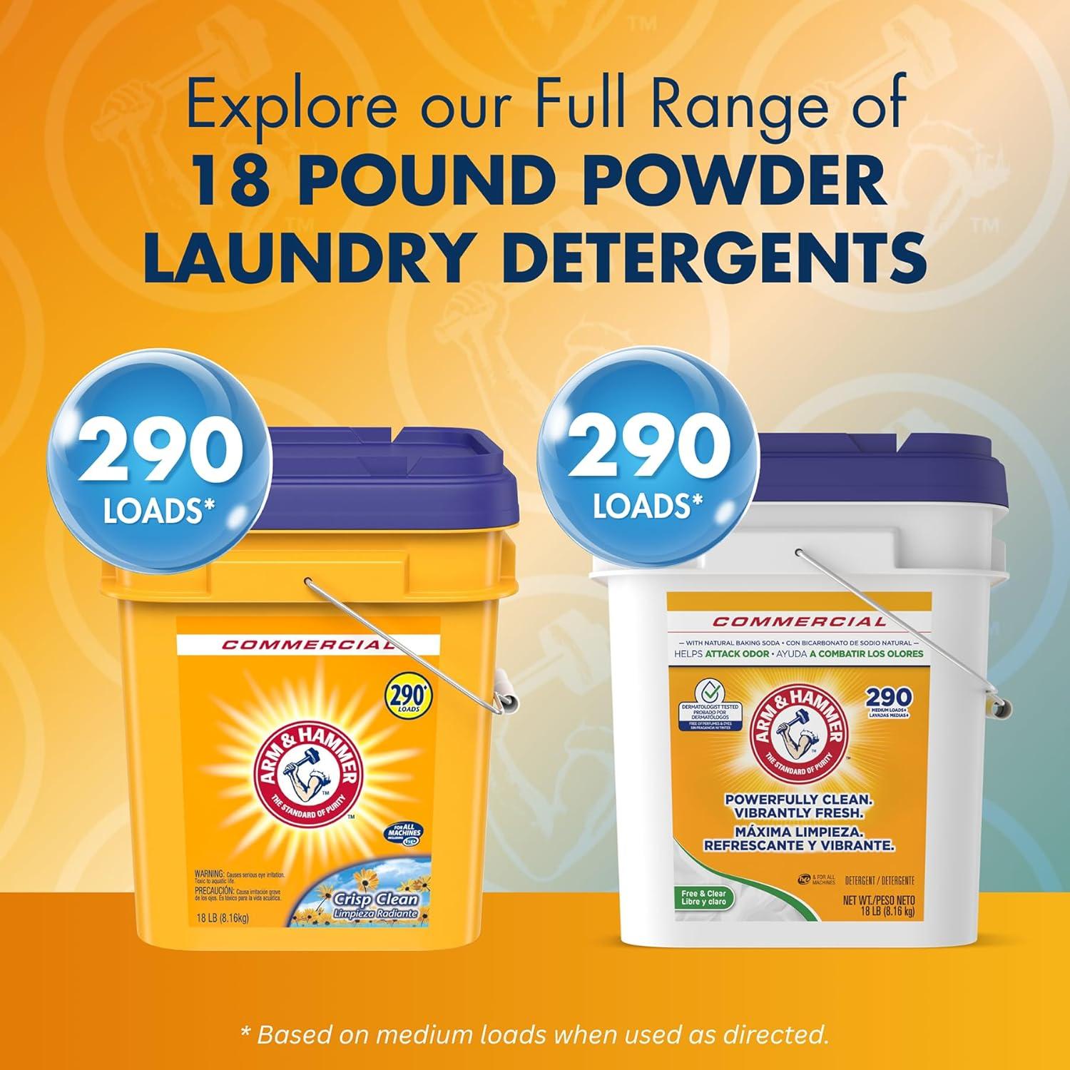 Detergente en polvo Arm & Hammer 8.16 kg limpieza profunda