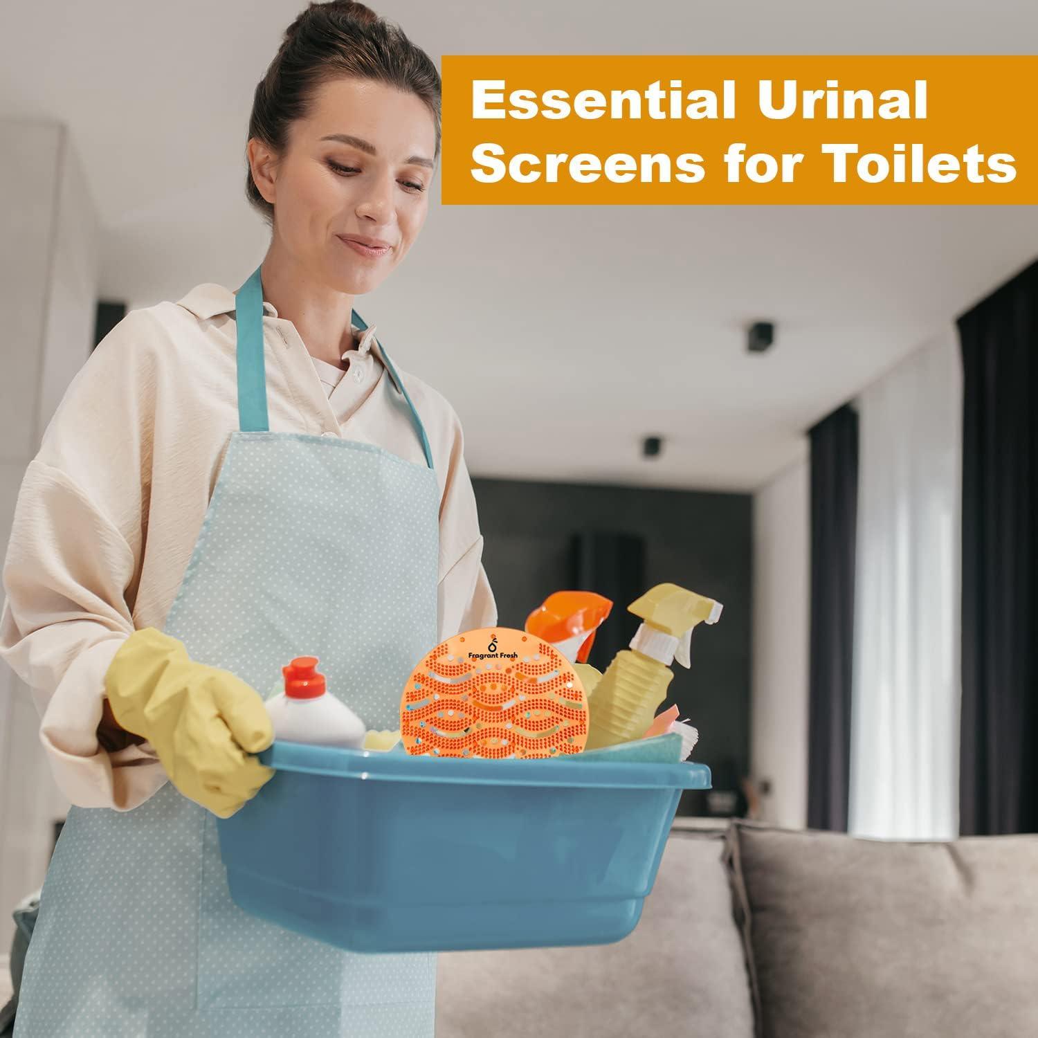 Desodorante de Pantalla de Urinal Fragrant Fresh 50 Unidades Naranja