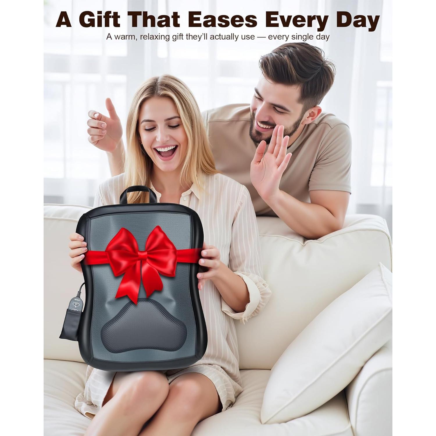 Masajeador de Espalda Shiatsu JZBRAIN FE-3307 con Calor