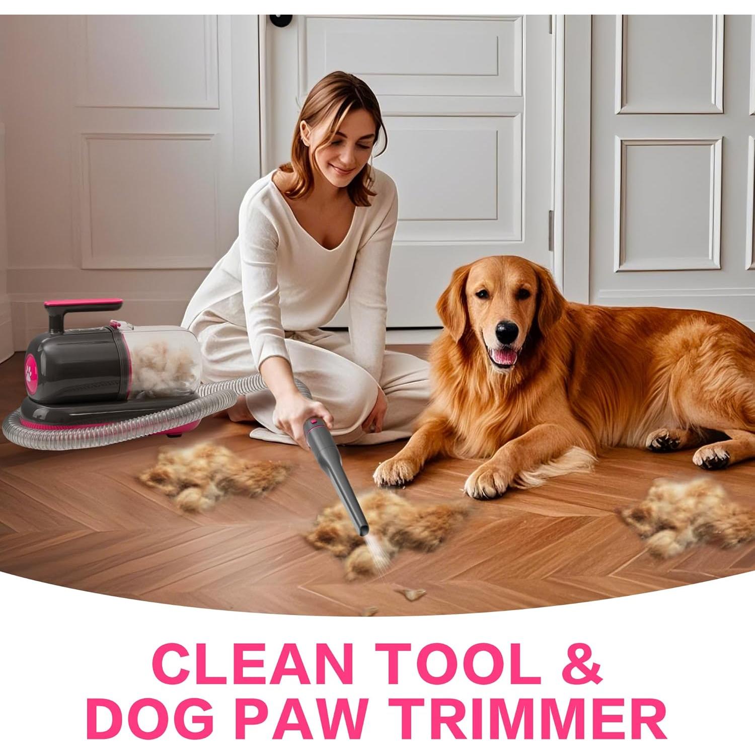 Kit de Acicalamiento para Perros WINWIN S7 con Aspiradora 1.5L