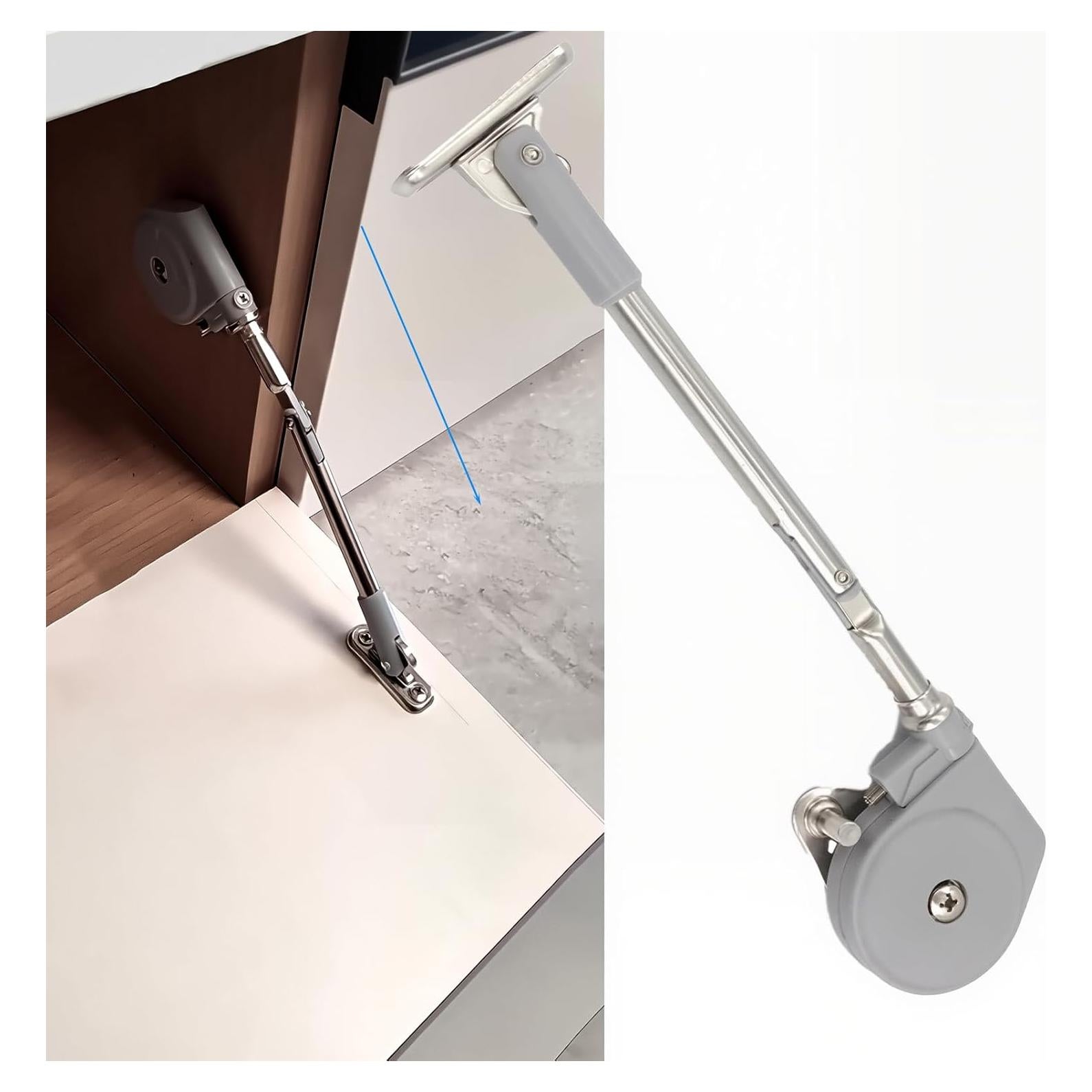 Hinge de Soporte Abatible YUEZIYE 2 Paquetes 105° Gris Claro