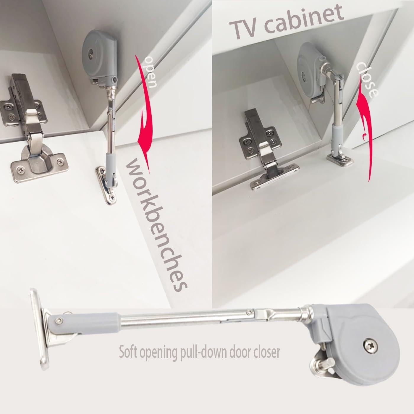 Hinge de Soporte Abatible YUEZIYE 2 Paquetes 105° Gris Claro