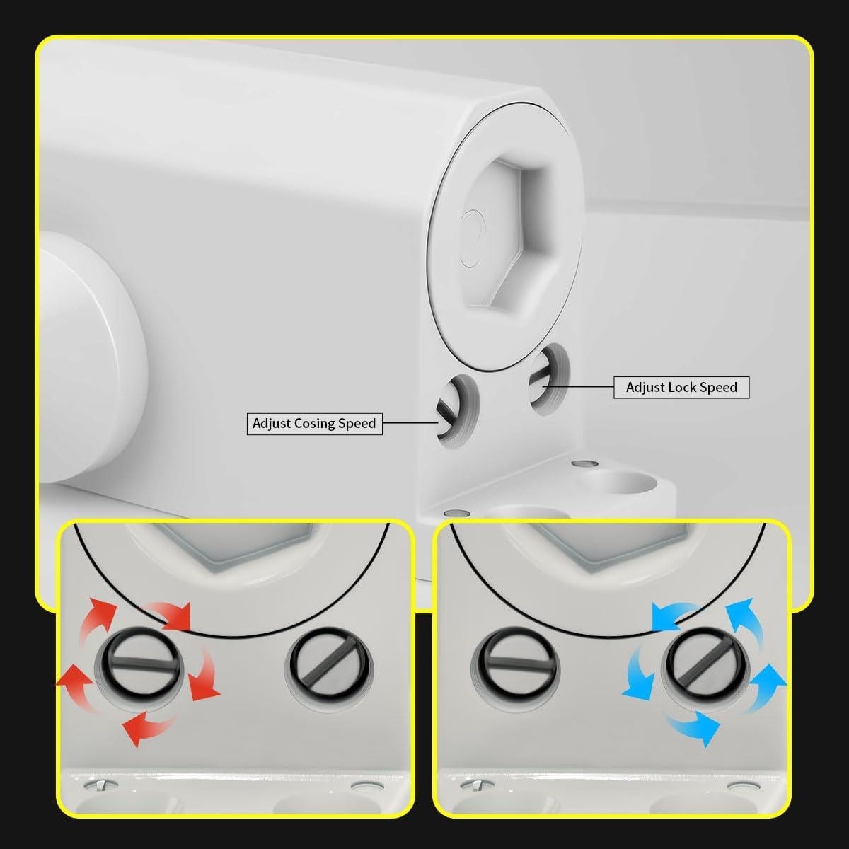 Cerradura Automática Ajustable Augenweide Blanca 0-45kg