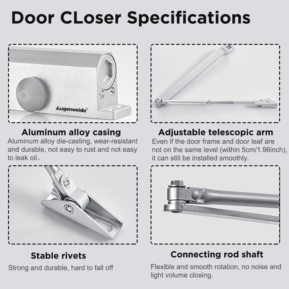 Cerradura Automática Ajustable Augenweide Blanca 0-45kg