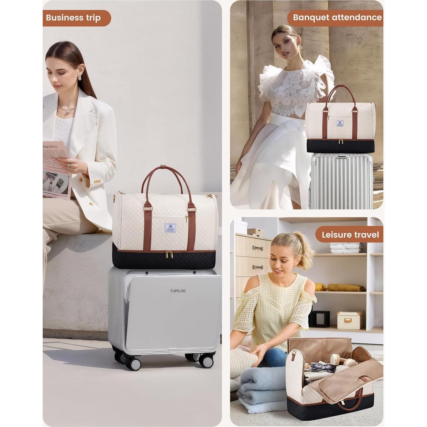 Bolsa de Ropa LOVEVOOK 2 en 1 para Mujeres Impermeable 53L