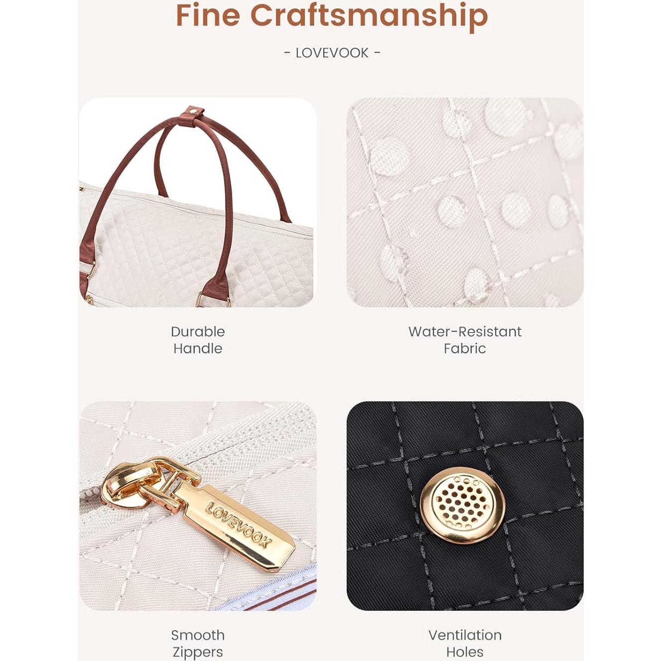 Bolsa de Ropa LOVEVOOK 2 en 1 para Mujeres Impermeable 53L