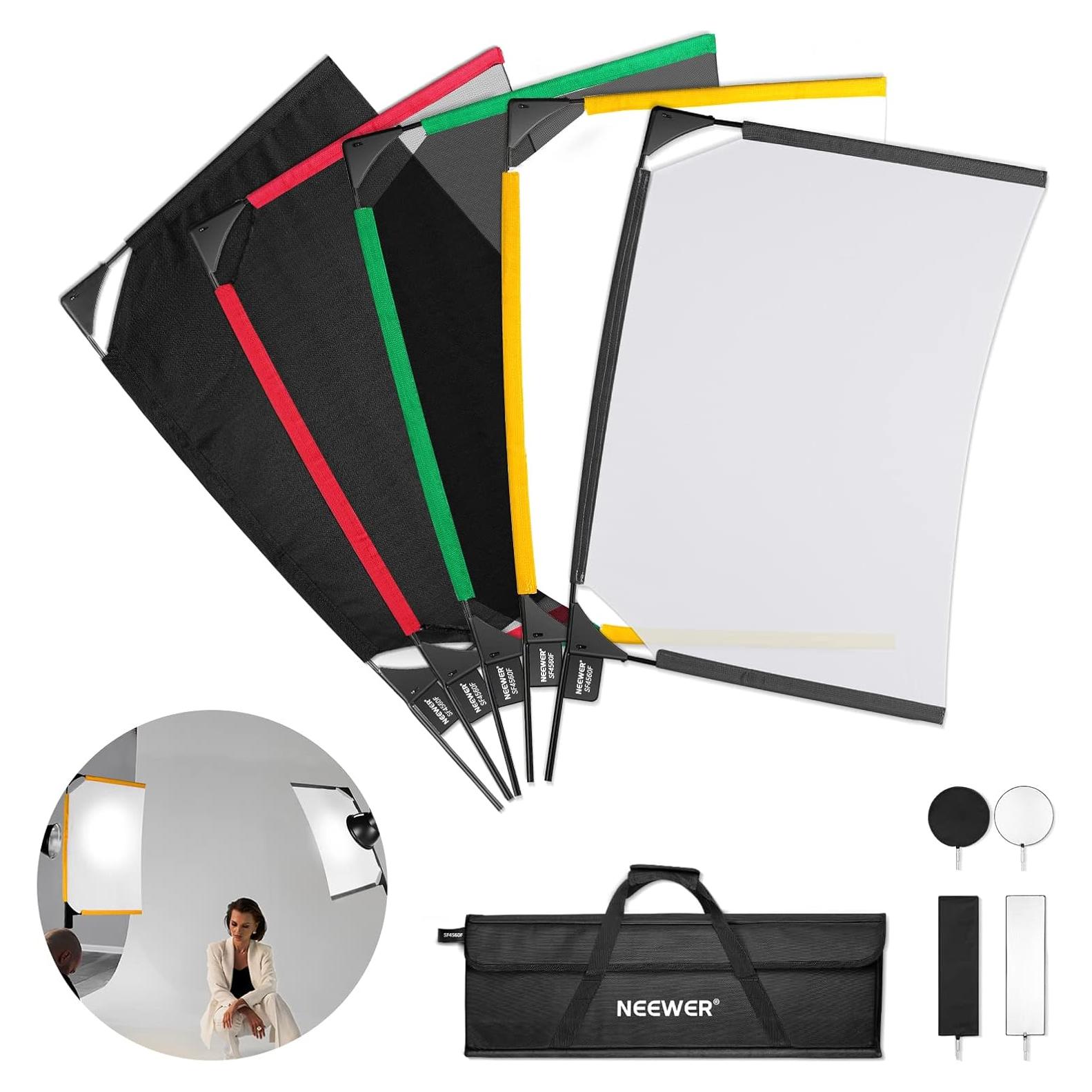 Kit de Modificador de Luz NEEWER 5 en 1 45x60cm con Bolsa