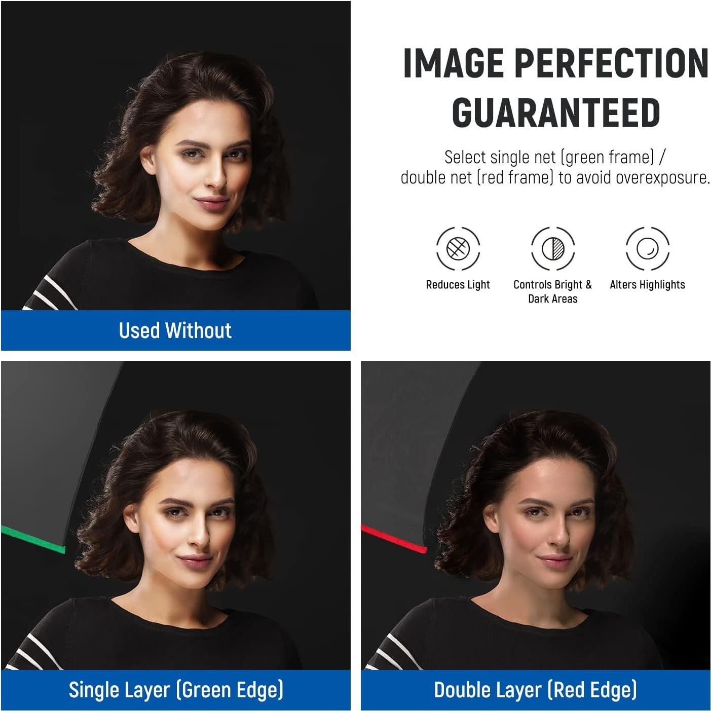 Kit de Modificador de Luz NEEWER 5 en 1 45x60cm con Bolsa