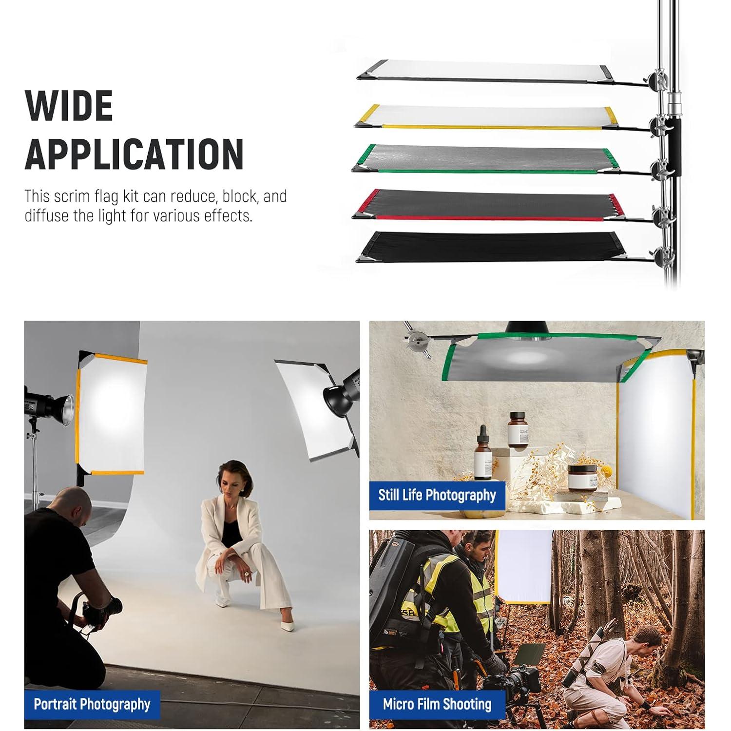 Kit de Modificador de Luz NEEWER 5 en 1 45x60cm con Bolsa