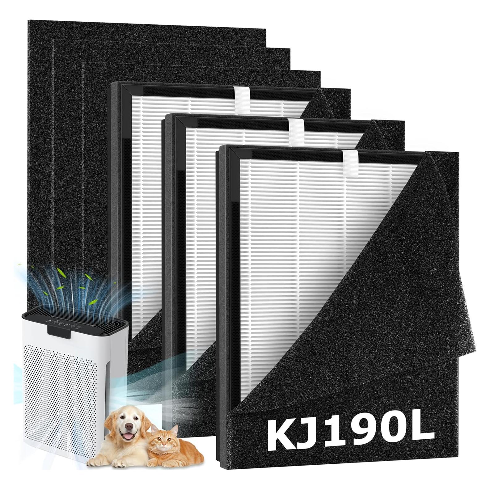 Paquete de 3 Filtros KJ190L AnyFLTs para Purificador MOOKA