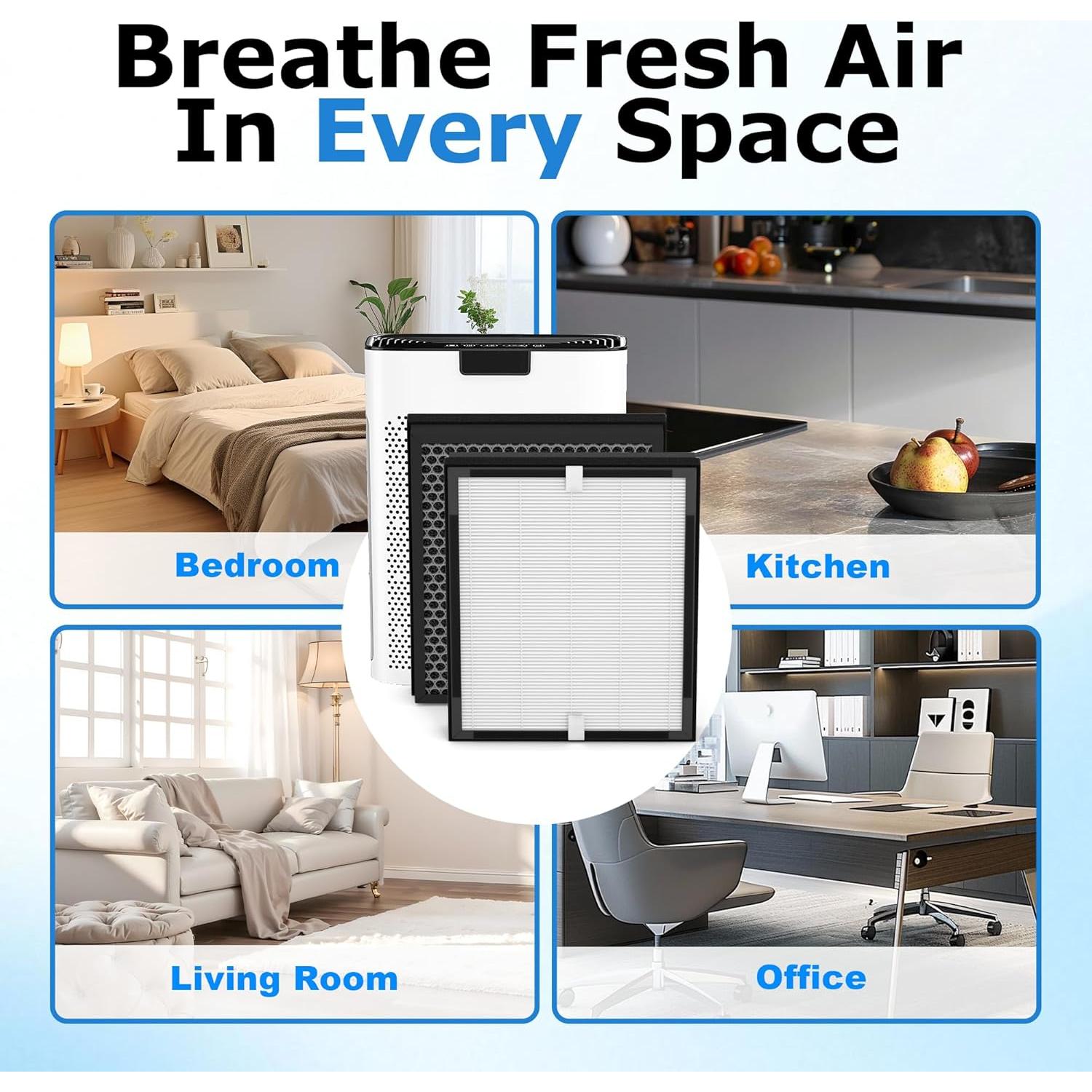 Paquete de 3 Filtros KJ190L AnyFLTs para Purificador MOOKA