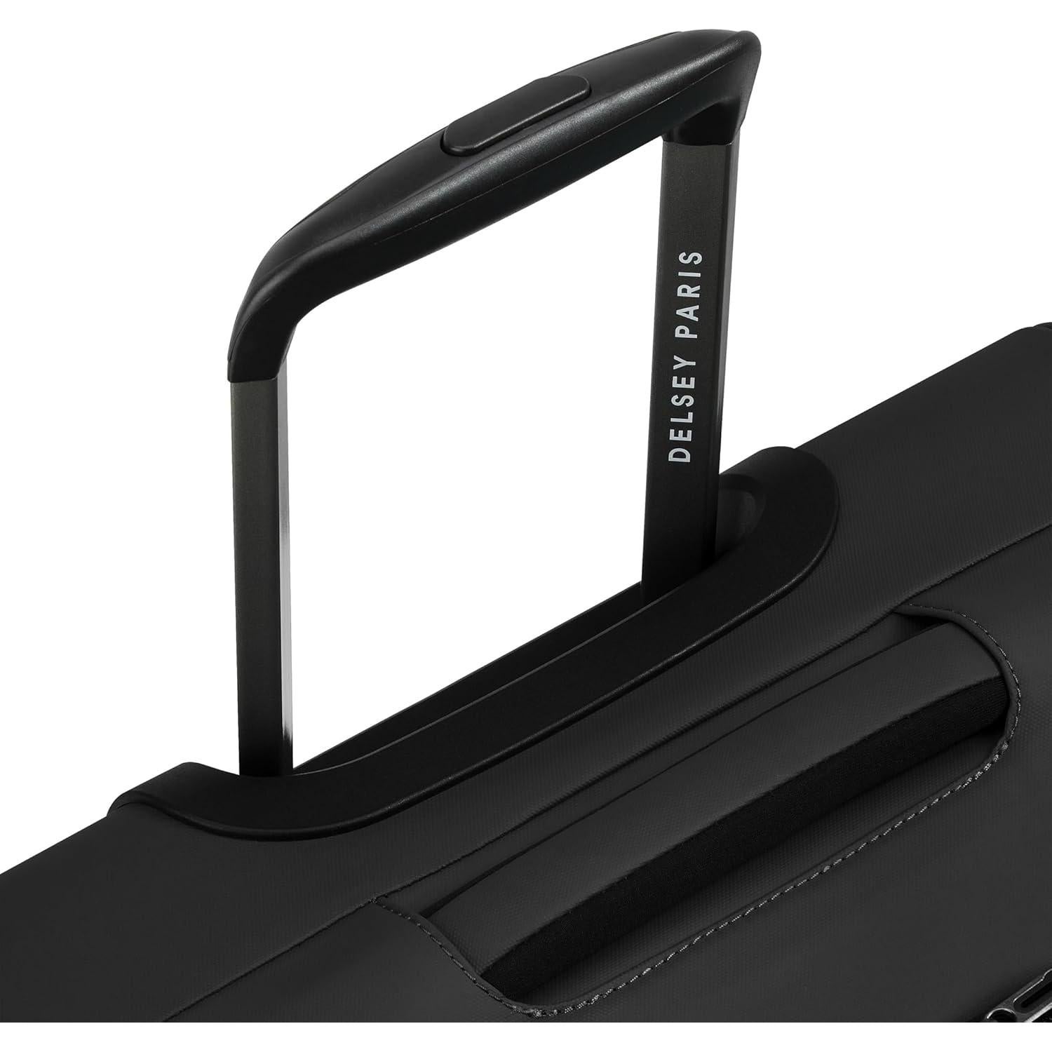 Maleta Mediana Delsey Paris Sky Lite 24" Negra - Poliester Resistente