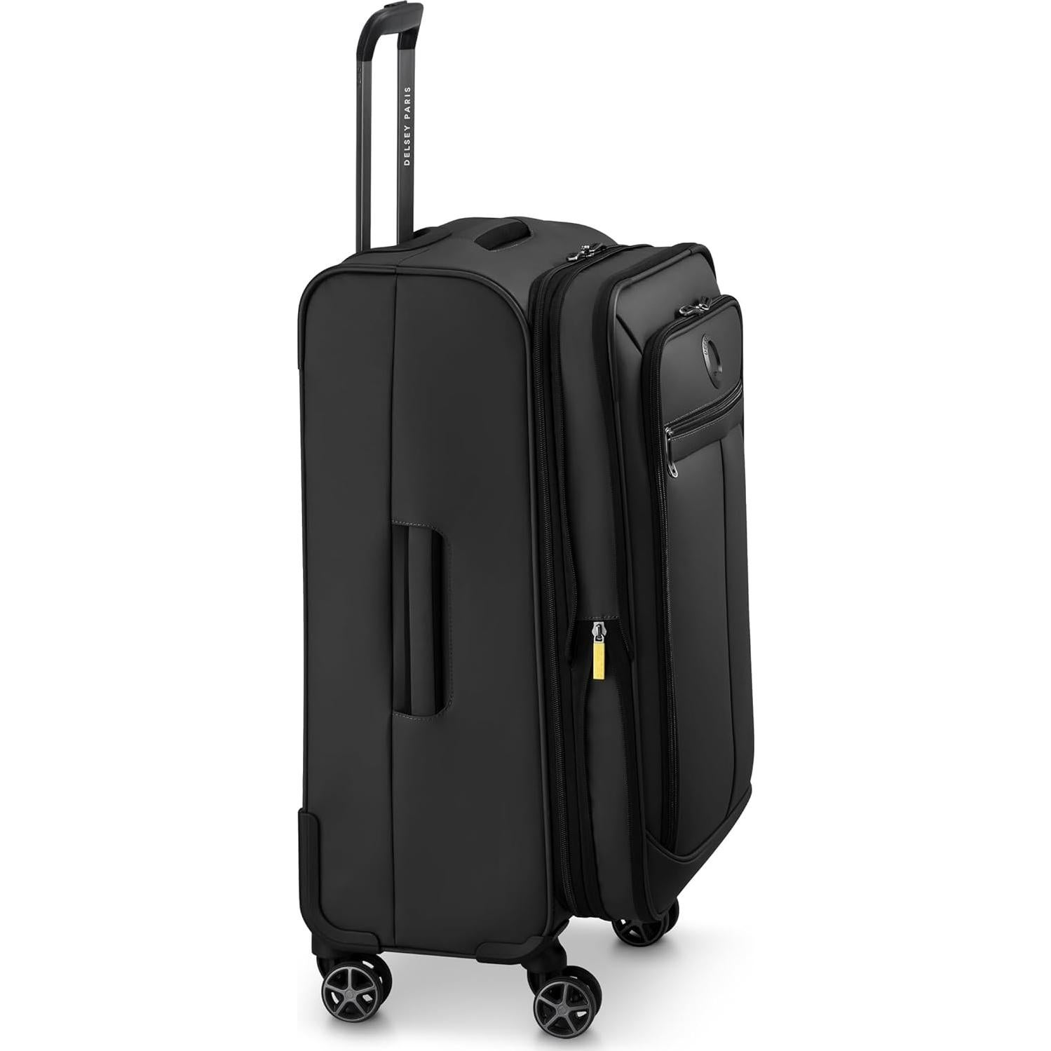 Maleta Mediana Delsey Paris Sky Lite 24" Negra - Poliester Resistente