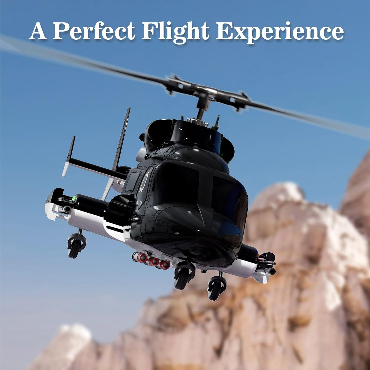 Helicóptero RC Airwolf Carmanon 27:1 con Auto-Flotación y 6CH