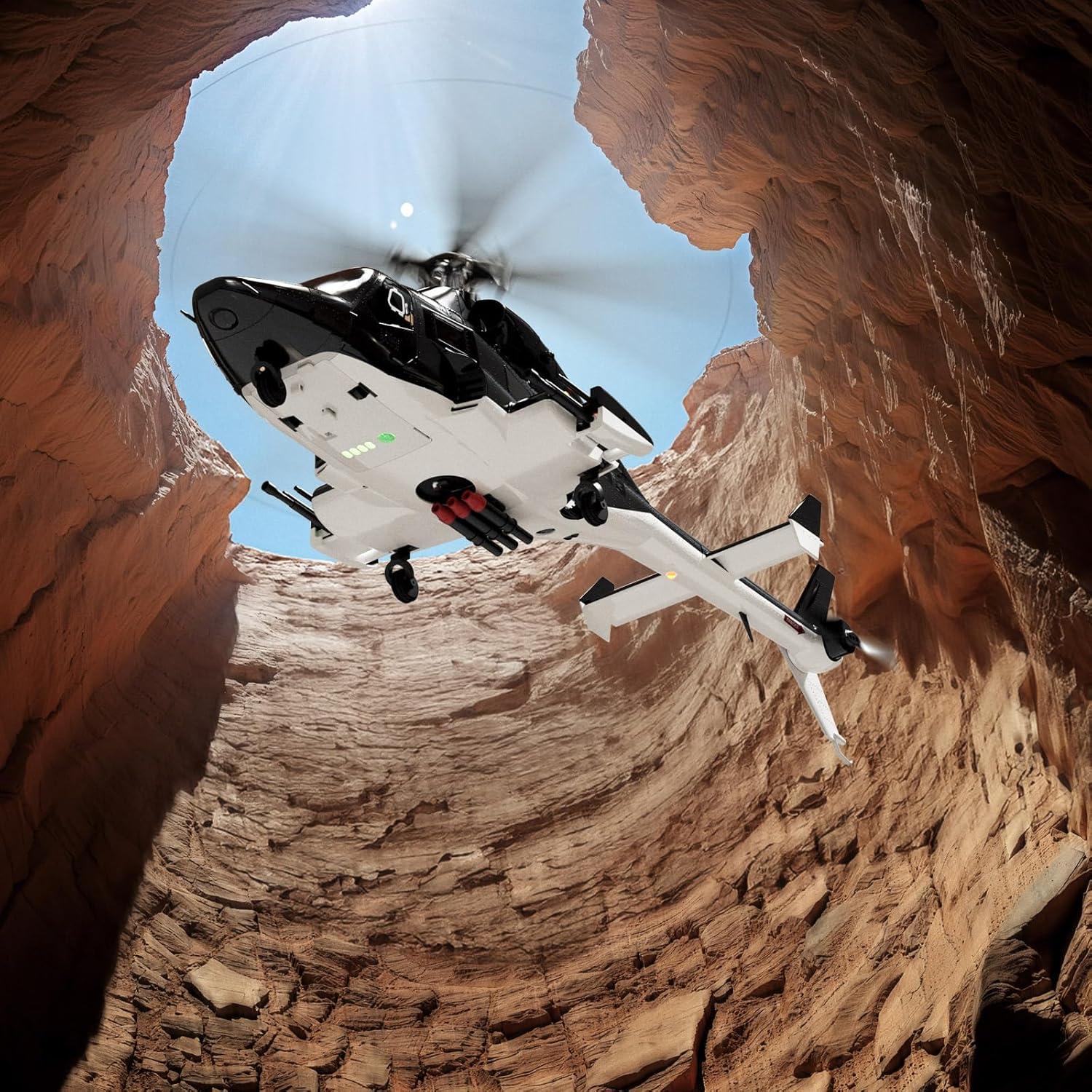 Helicóptero RC Airwolf Carmanon 27:1 con Auto-Flotación y 6CH