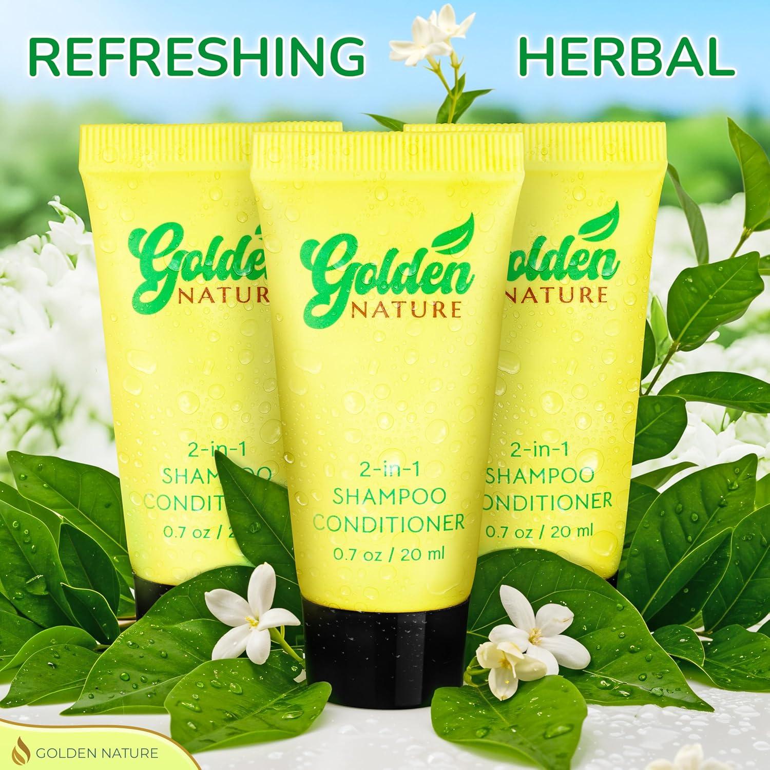 Champú y Acondicionador 2 en 1 Jazmín Golden Nature 100 PK
