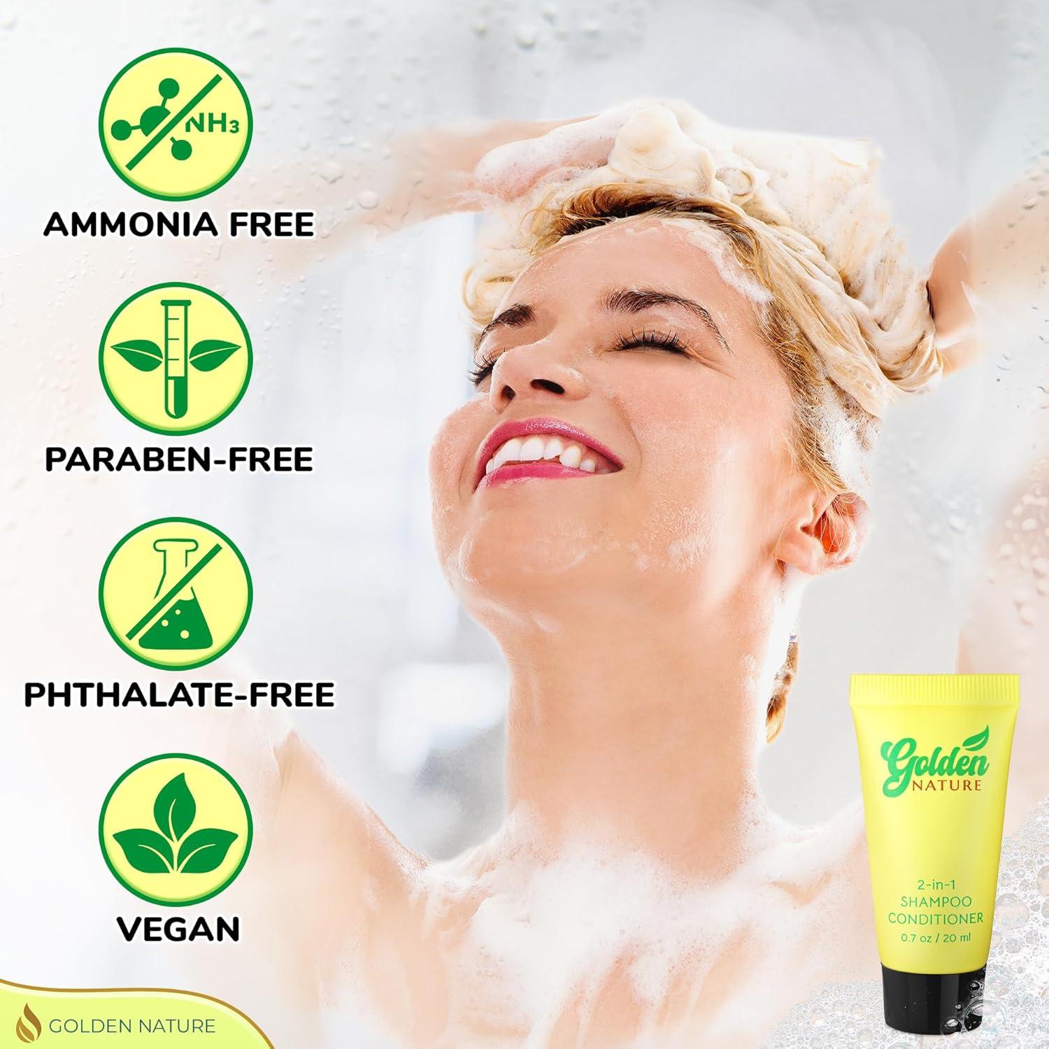 Champú y Acondicionador 2 en 1 Jazmín Golden Nature 100 PK