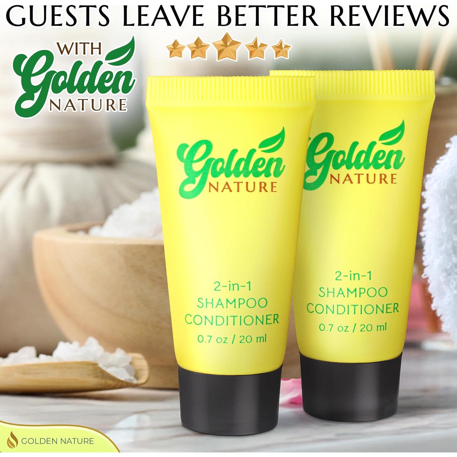 Champú y Acondicionador 2 en 1 Jazmín Golden Nature 100 PK