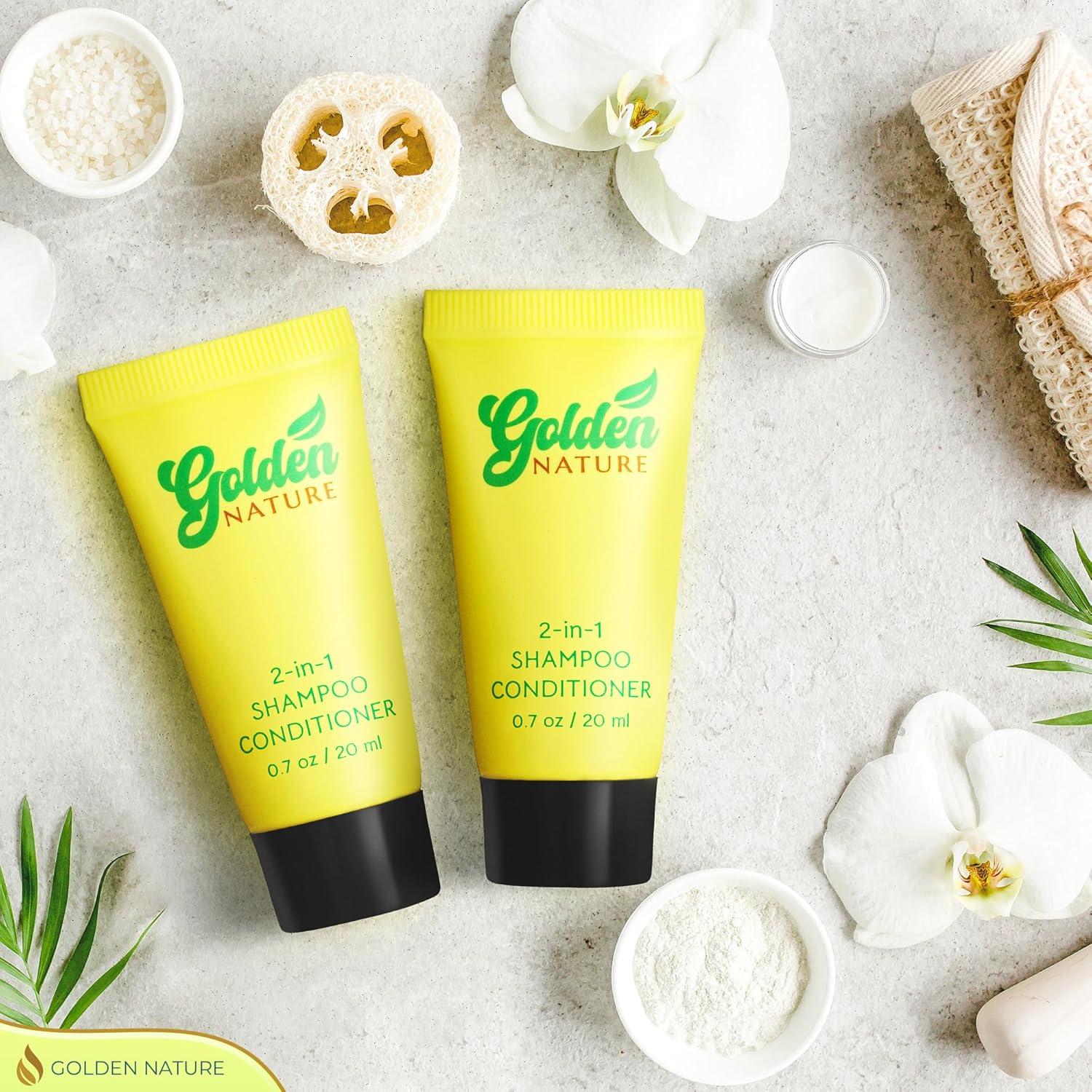 Champú y Acondicionador 2 en 1 Jazmín Golden Nature 100 PK