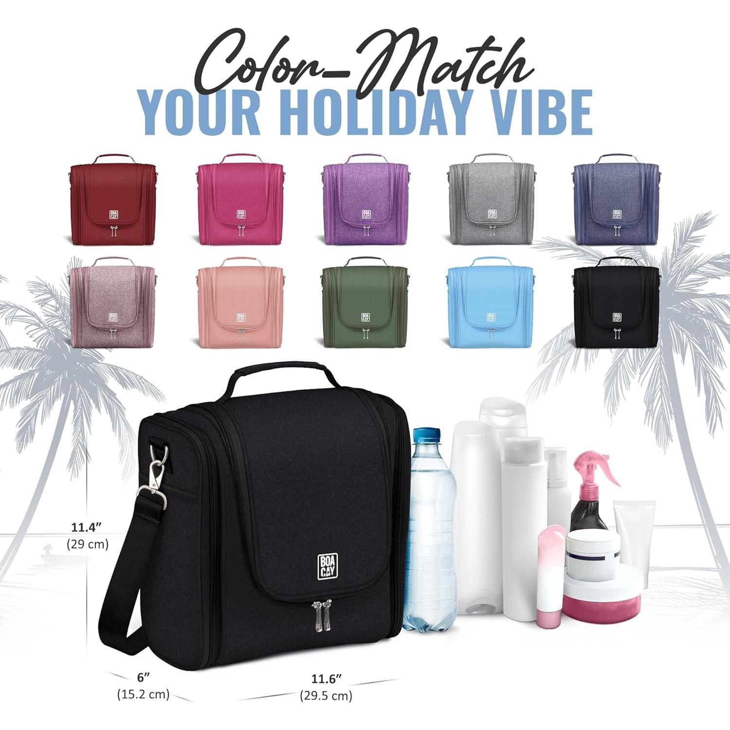 Bolsa de Aseo Colgante Extra Grande BOACAY - Unisex, 29.5x15.2x29 cm