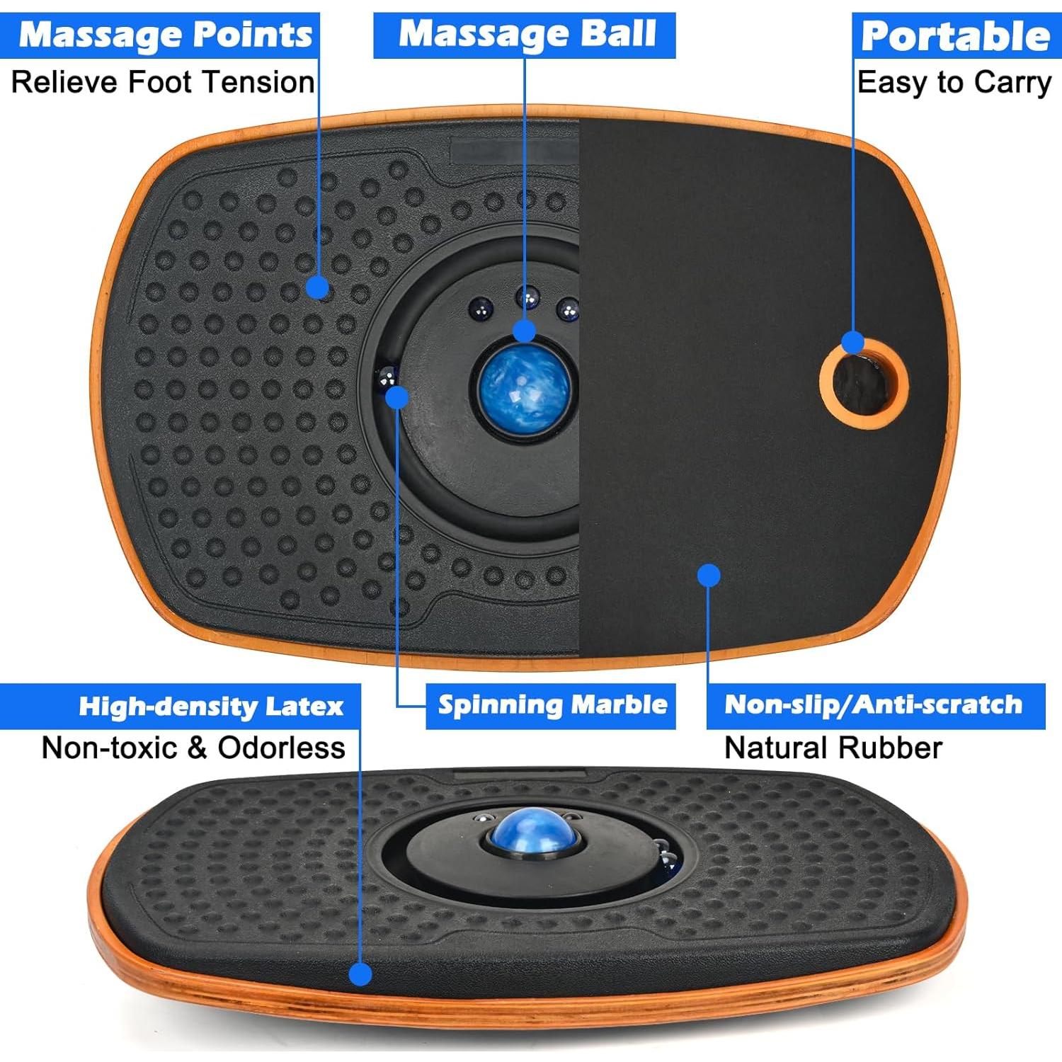 Alfombrilla Antifatiga Ergohead con Tablero de Equilibrio 360°