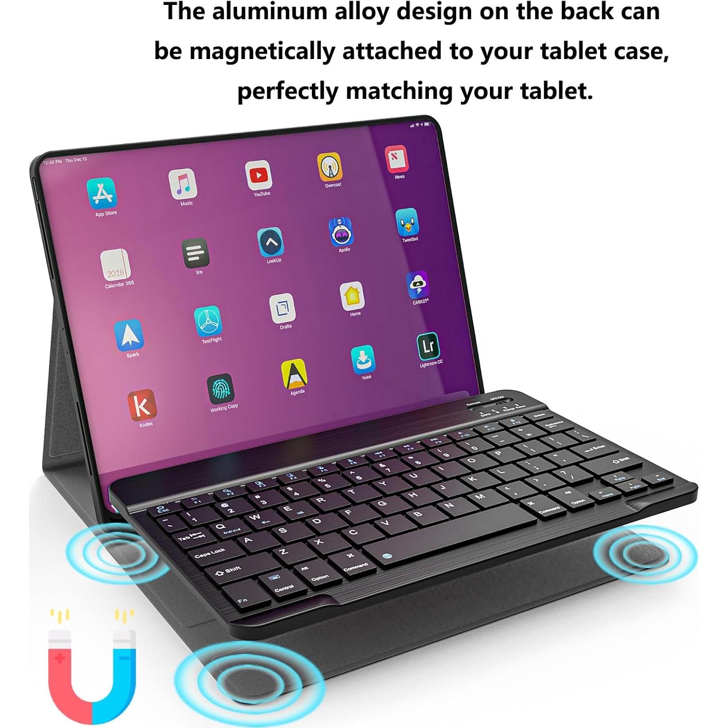 Teclado Bluetooth Ultra Delgado TOHAKATA para iPad y Smartphone