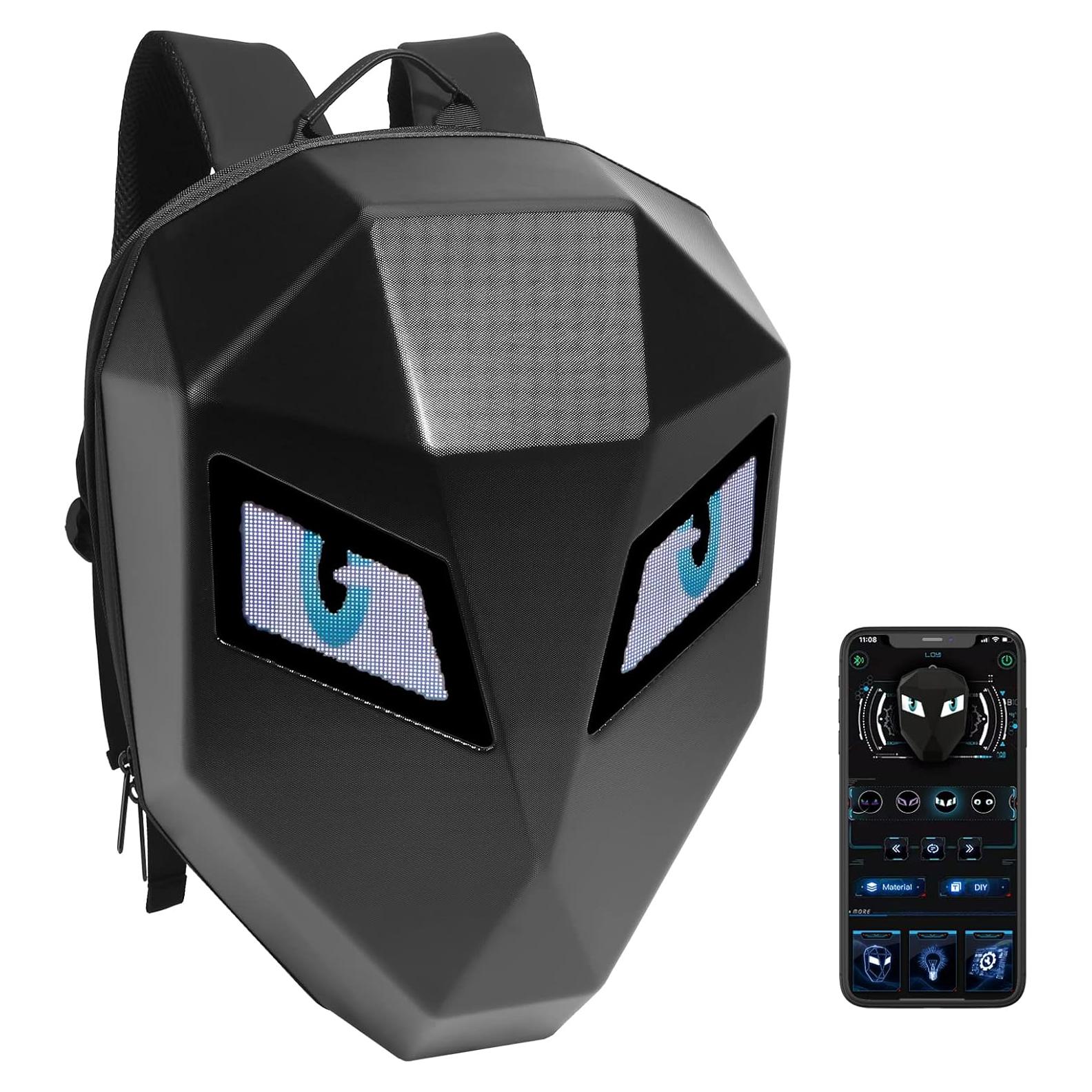 Mochila LED Inteligente para Laptop Hf-t5, Impermeable, 35L