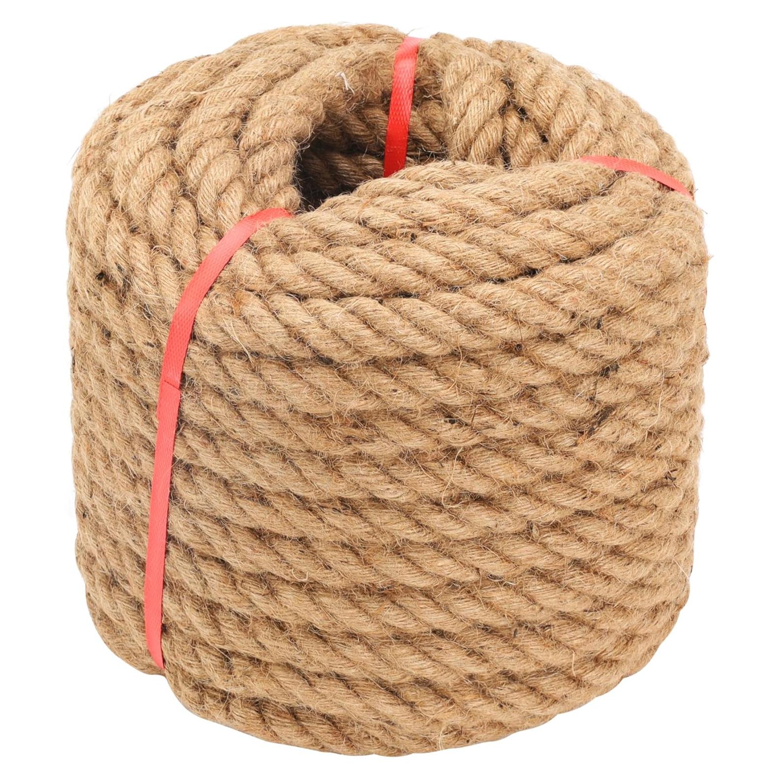 Cuerda de yute natural frtzal 25mm x 30.48m alta resistencia