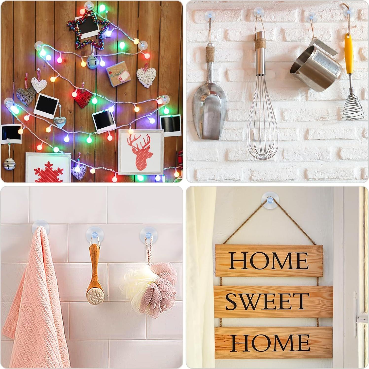 Ventosas Transparentes HJZHII 20mm 50 Pcs Reutilizables