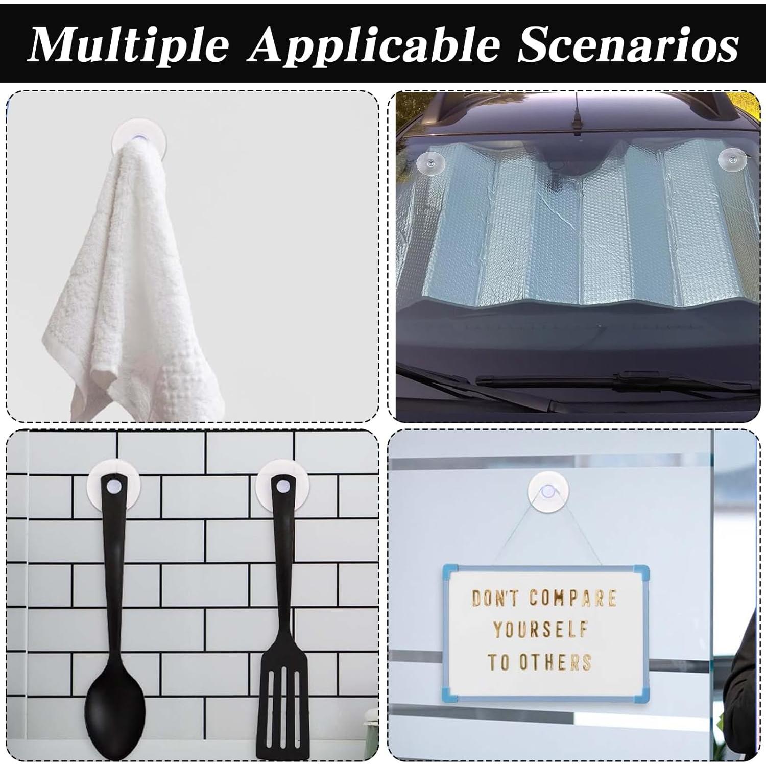 Ventosas Transparentes HJZHII 20mm 50 Pcs Reutilizables