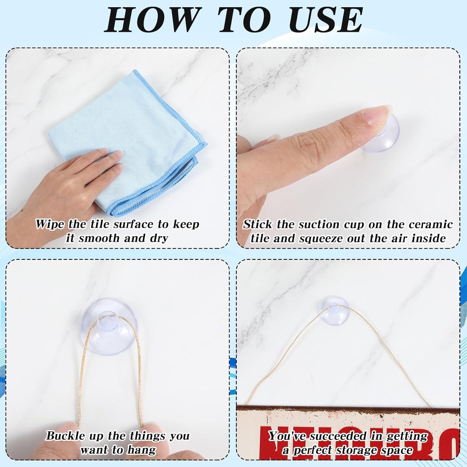 Ventosas Transparentes HJZHII 20mm 50 Pcs Reutilizables