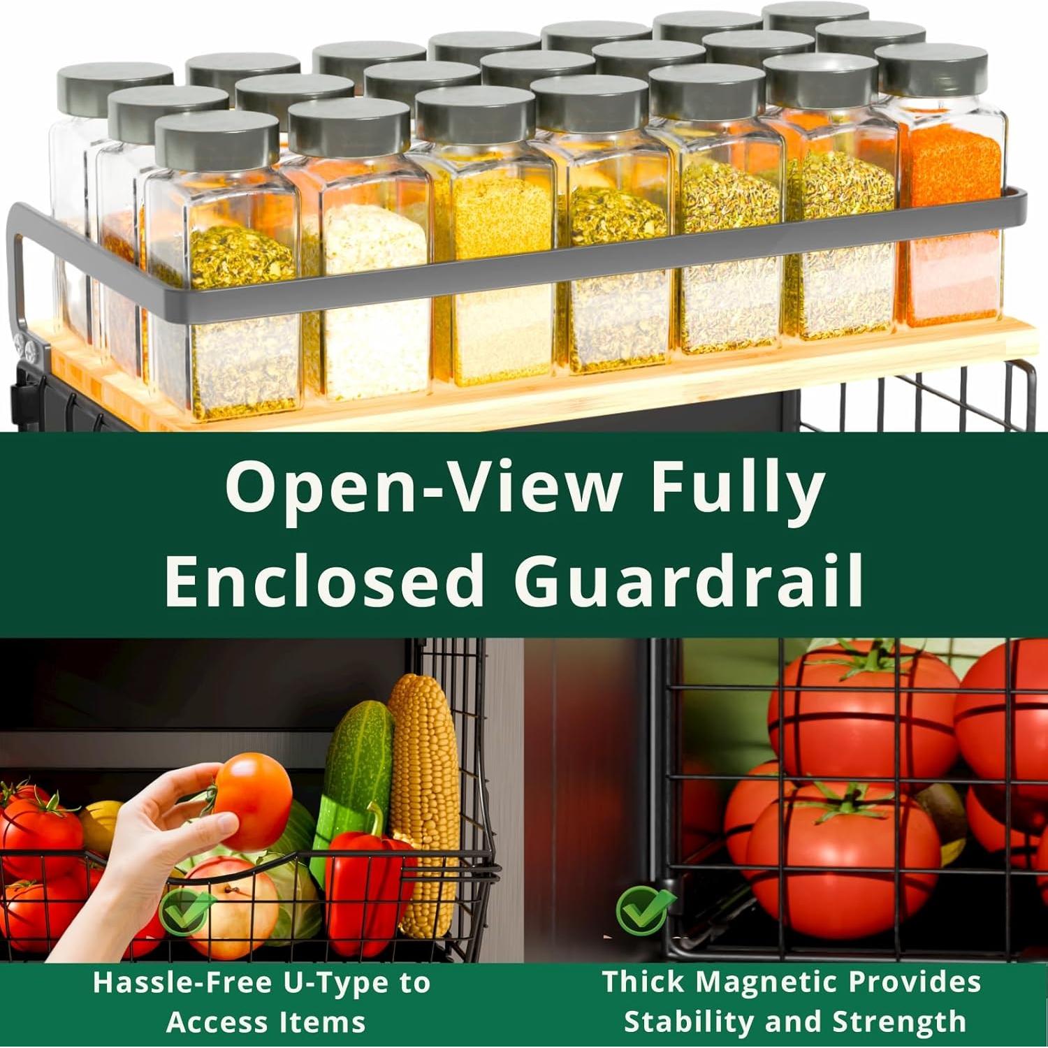 Estante Magnético NRSVIAN 3 Niveles con Divisor Ajustable 15kg